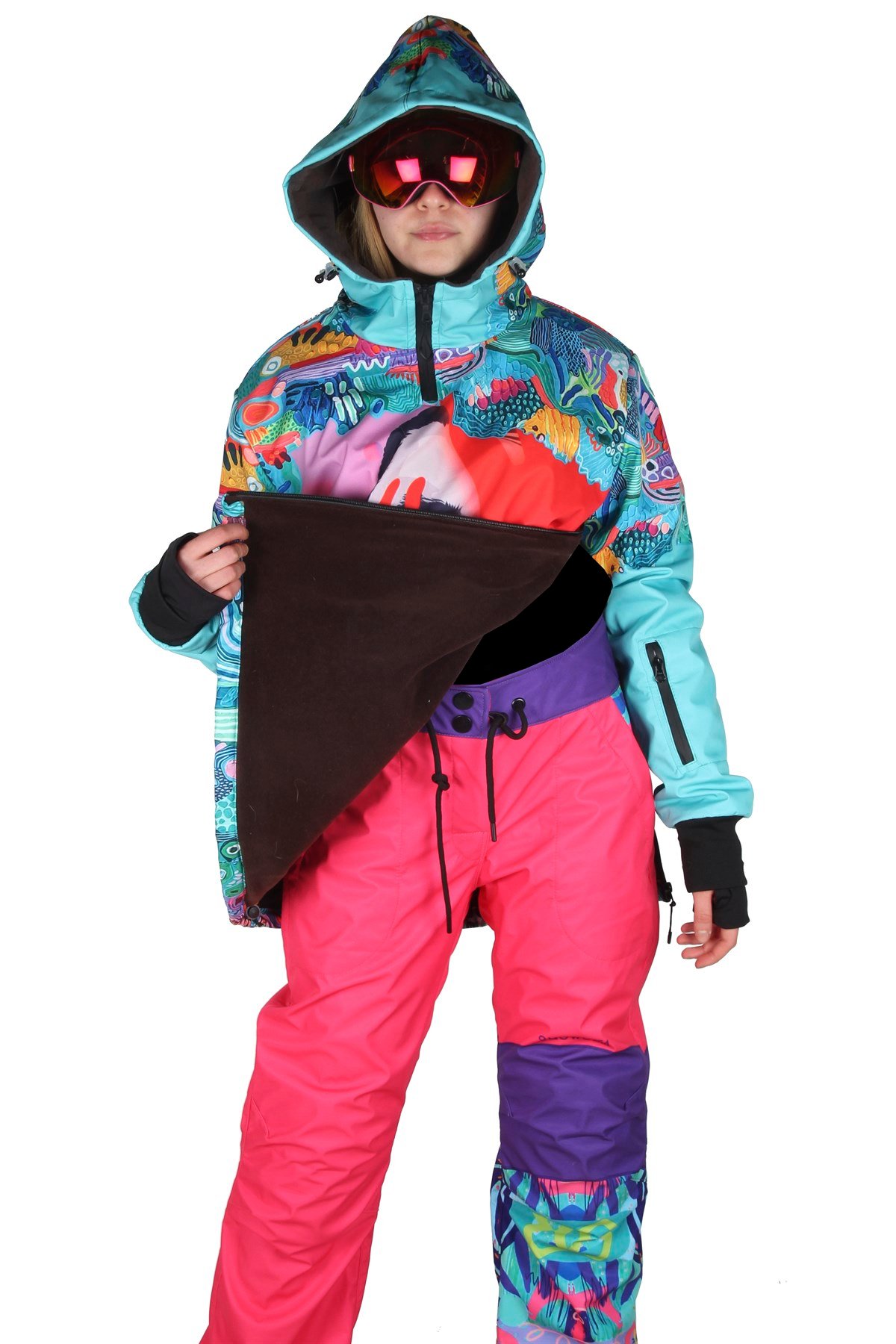 Snowsea SS7961 Face Snowboard Montu ve Pantolonu Takımı