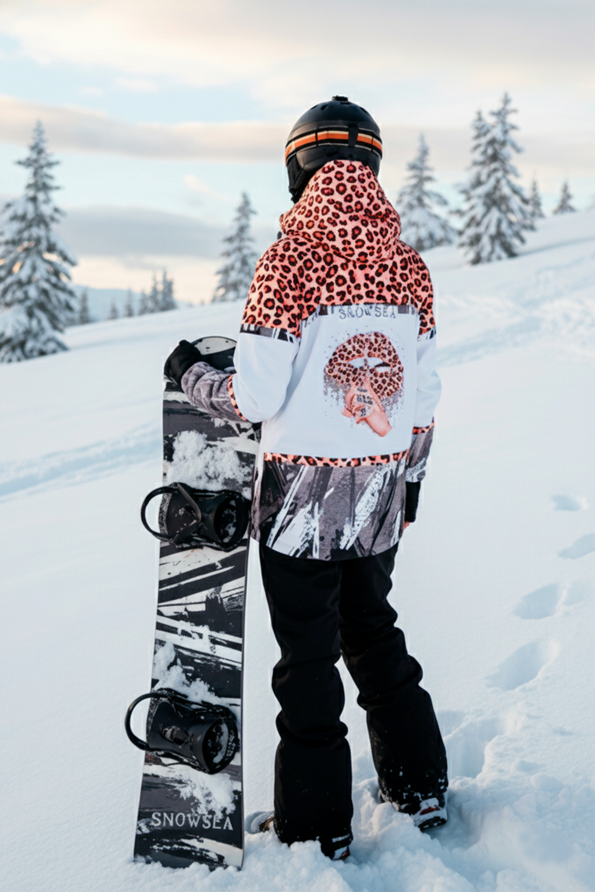 Snowsea SS8095 Tiger Kayak & Snowboard Montu, Kadın Kar Montu