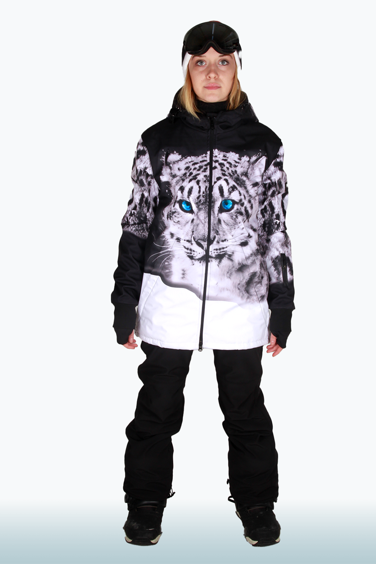 Snowsea SS8098 White Tiger Kayak & Snowboard Montu, Kadın Kar Montu