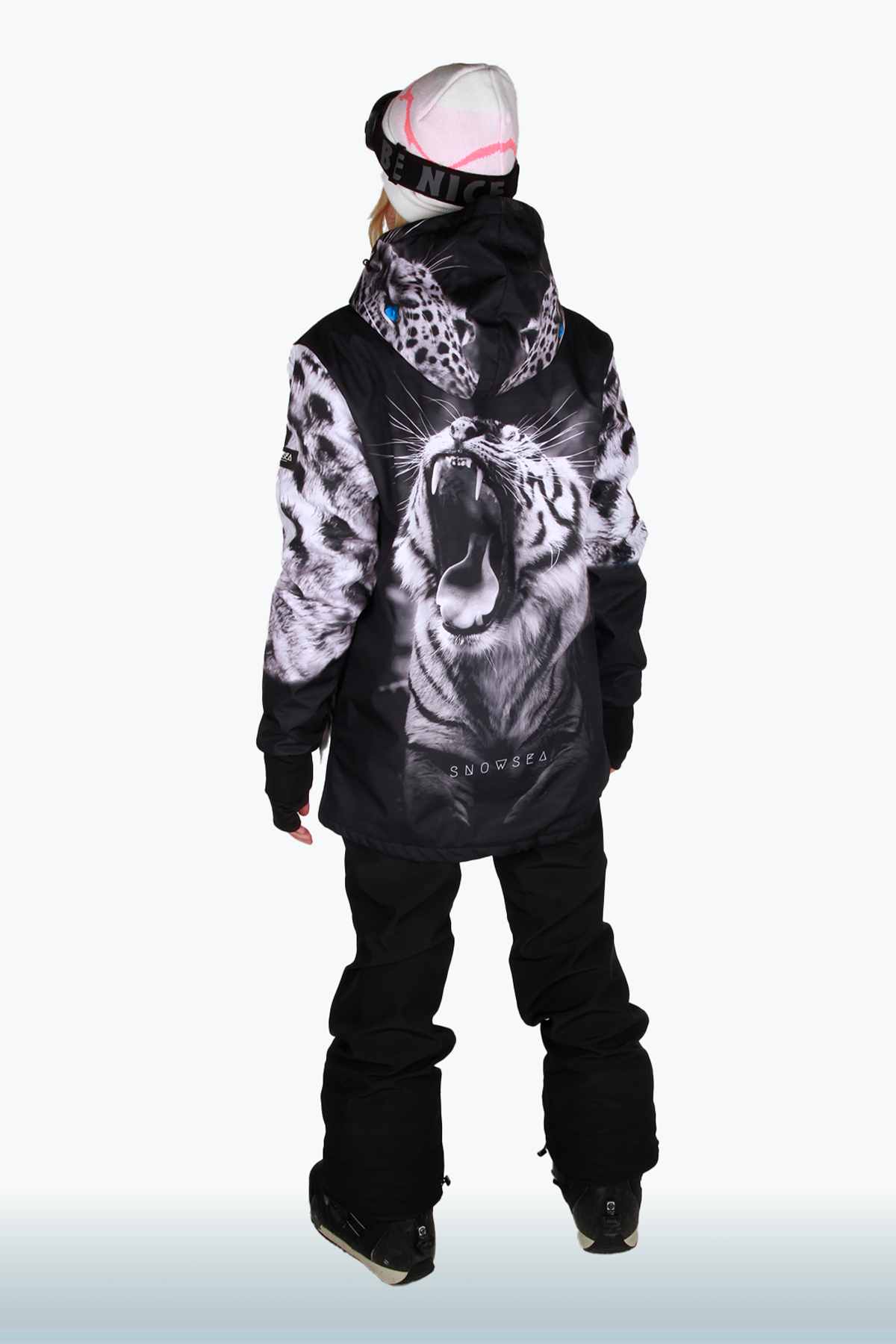 Snowsea SS8098 White Tiger Kayak & Snowboard Montu, Kadın Kar Montu