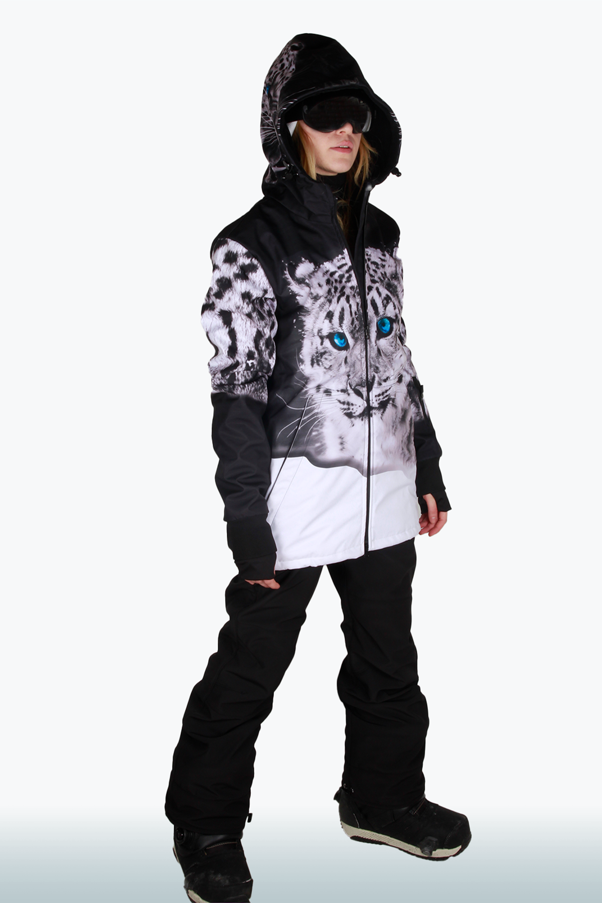 Snowsea SS8098 White Tiger Kayak & Snowboard Montu, Kadın Kar Montu