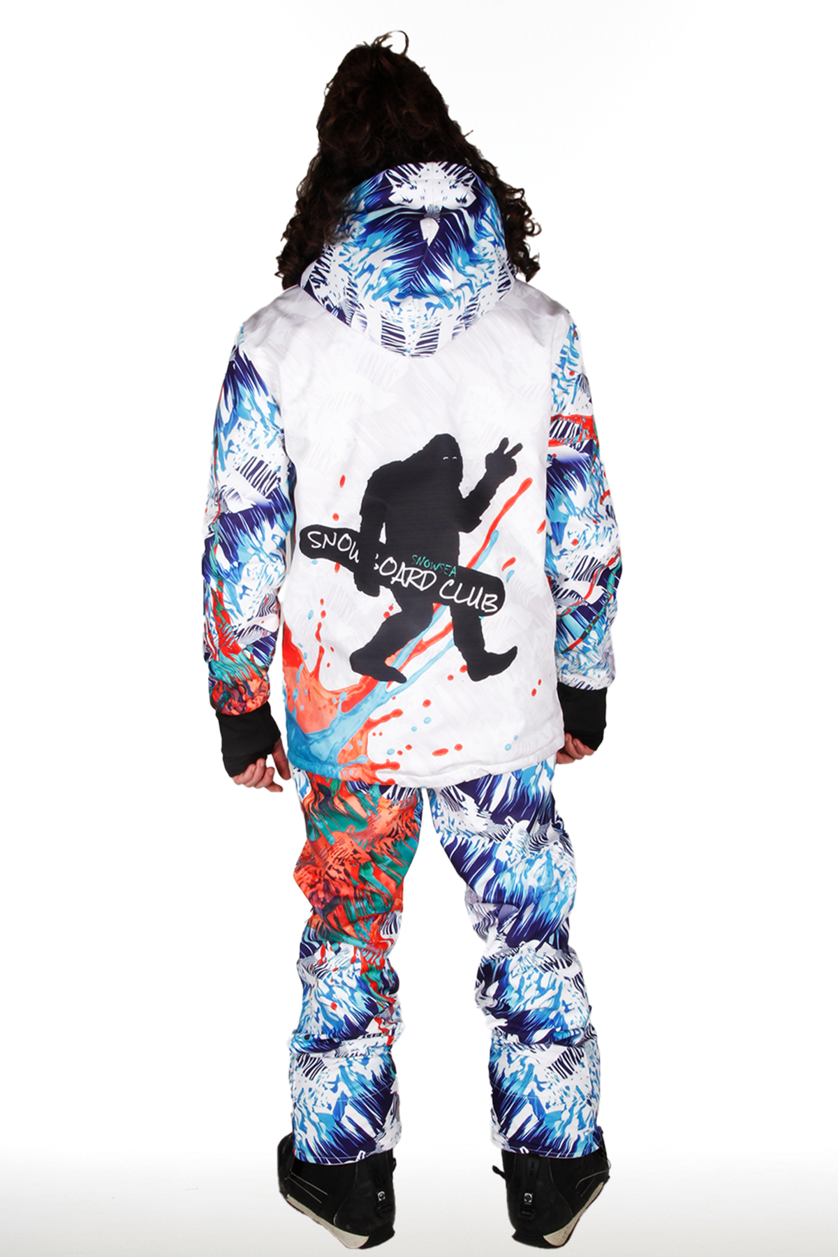 Snowsea SS8100 Street Art Kayak & Snowboard Mont Pantolon Takım, Erkek Kar Montu