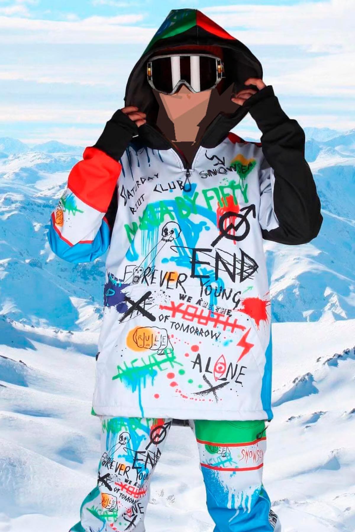 Snowsea SS9000 Chaos In My Head Kadın Snowboard ve Kayak Montu