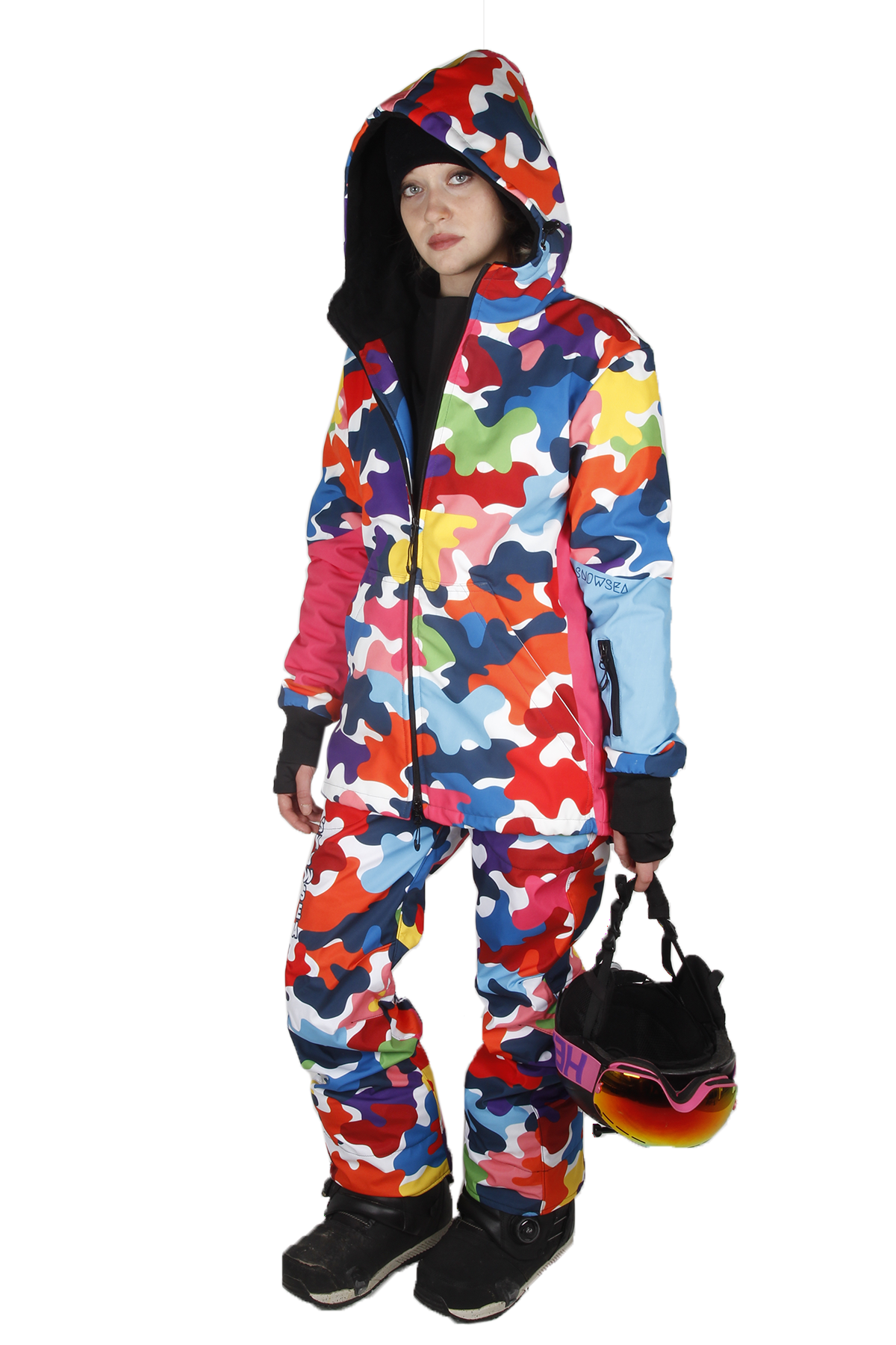Snowsea SS9020 Colorful Snowboard Mont & Pantolon Takım