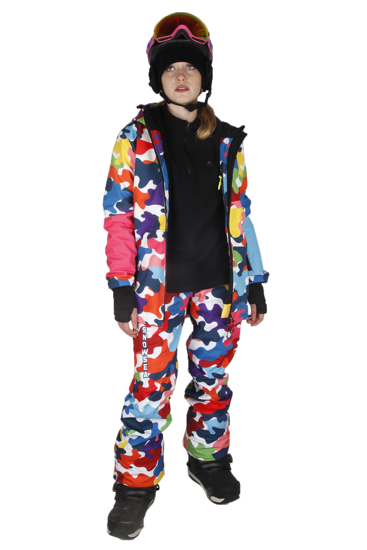 Snowsea SS9020 Colorful Snowboard Mont & Pantolon Takım