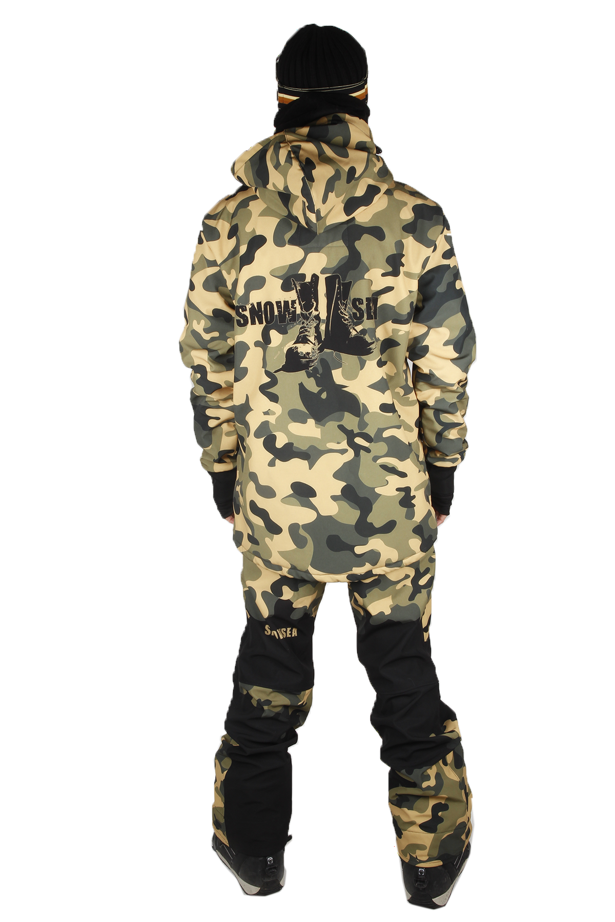 Snowsea SS9025 Camouflage Erkek Kayak Mont & Pantolon Takım