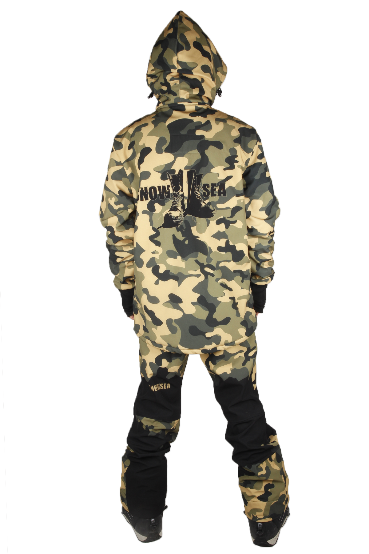 Snowsea SS9025 Camouflage Erkek Kayak Mont & Pantolon Takım