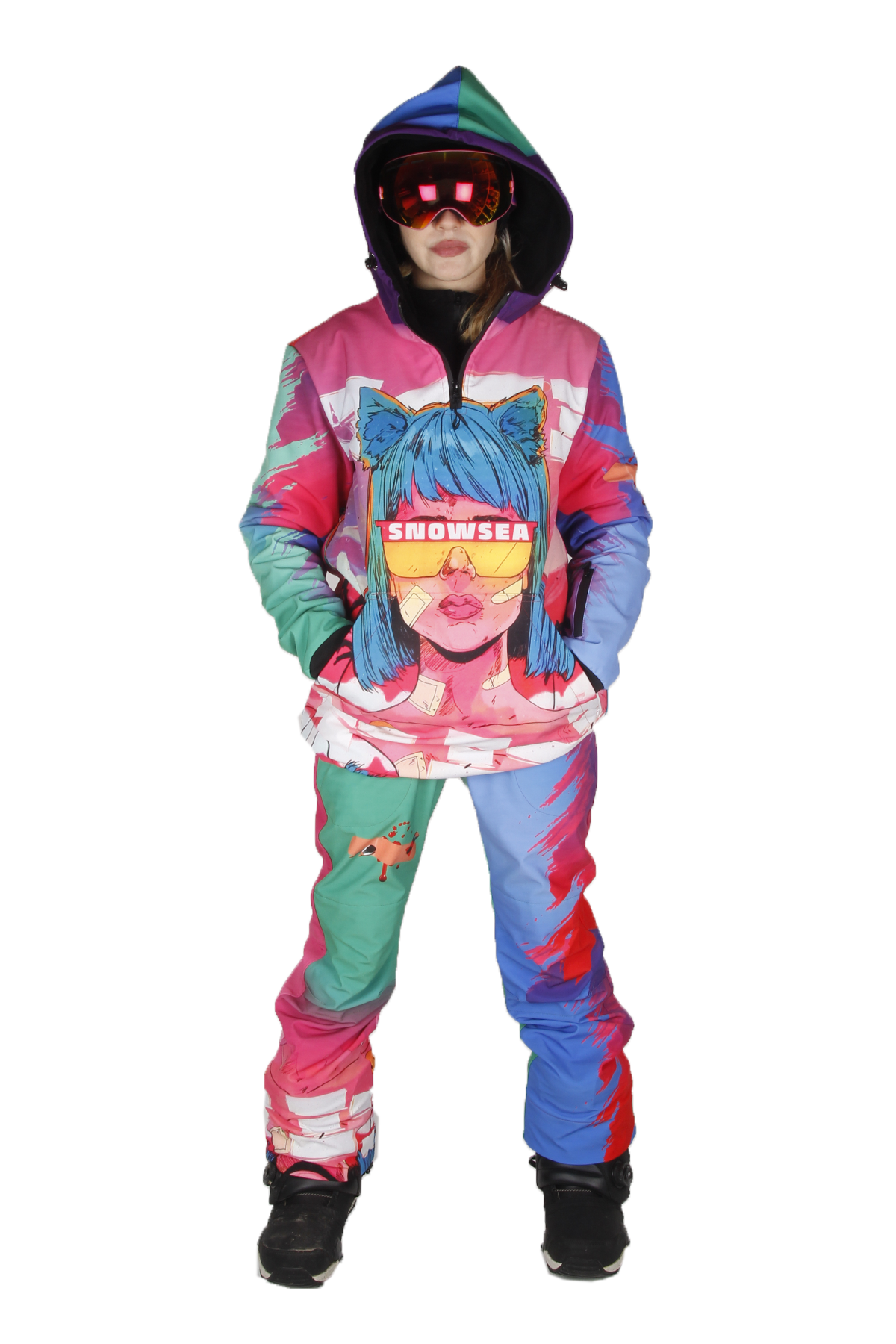 Snowsea SS9027-2 My Life Kadın Kayak Pantolonu, Kar Pantolonu