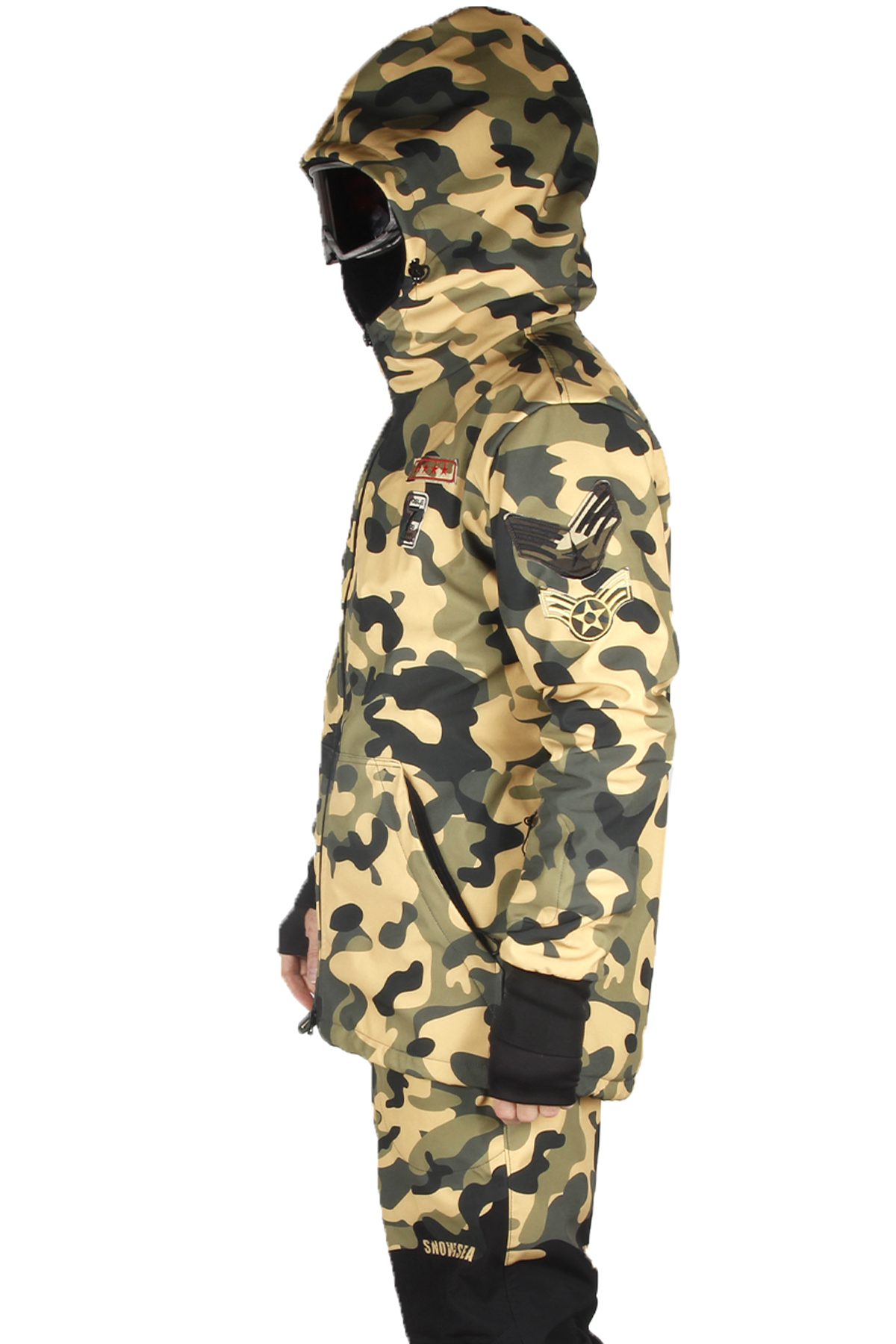 Snowsea SS9028-1 Camouflage Erkek Snowboard Montu, Kar Montu