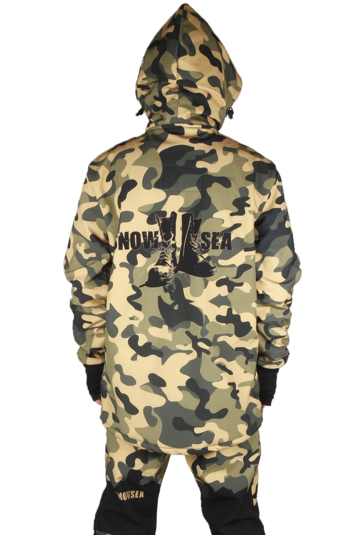 Snowsea SS9028-1 Camouflage Erkek Snowboard Montu, Kar Montu