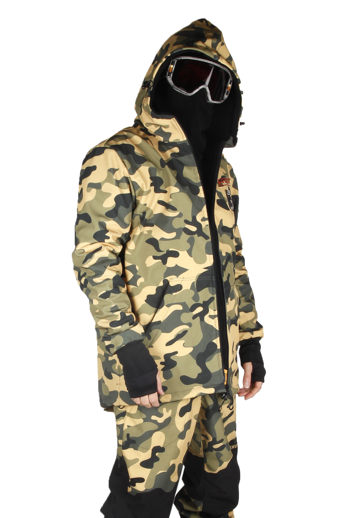 Snowsea SS9028-1 Camouflage Erkek Snowboard Montu, Kar Montu