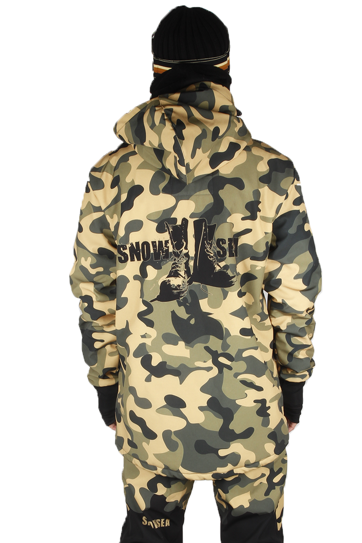 Snowsea SS9028-1 Camouflage Erkek Snowboard Montu, Kar Montu