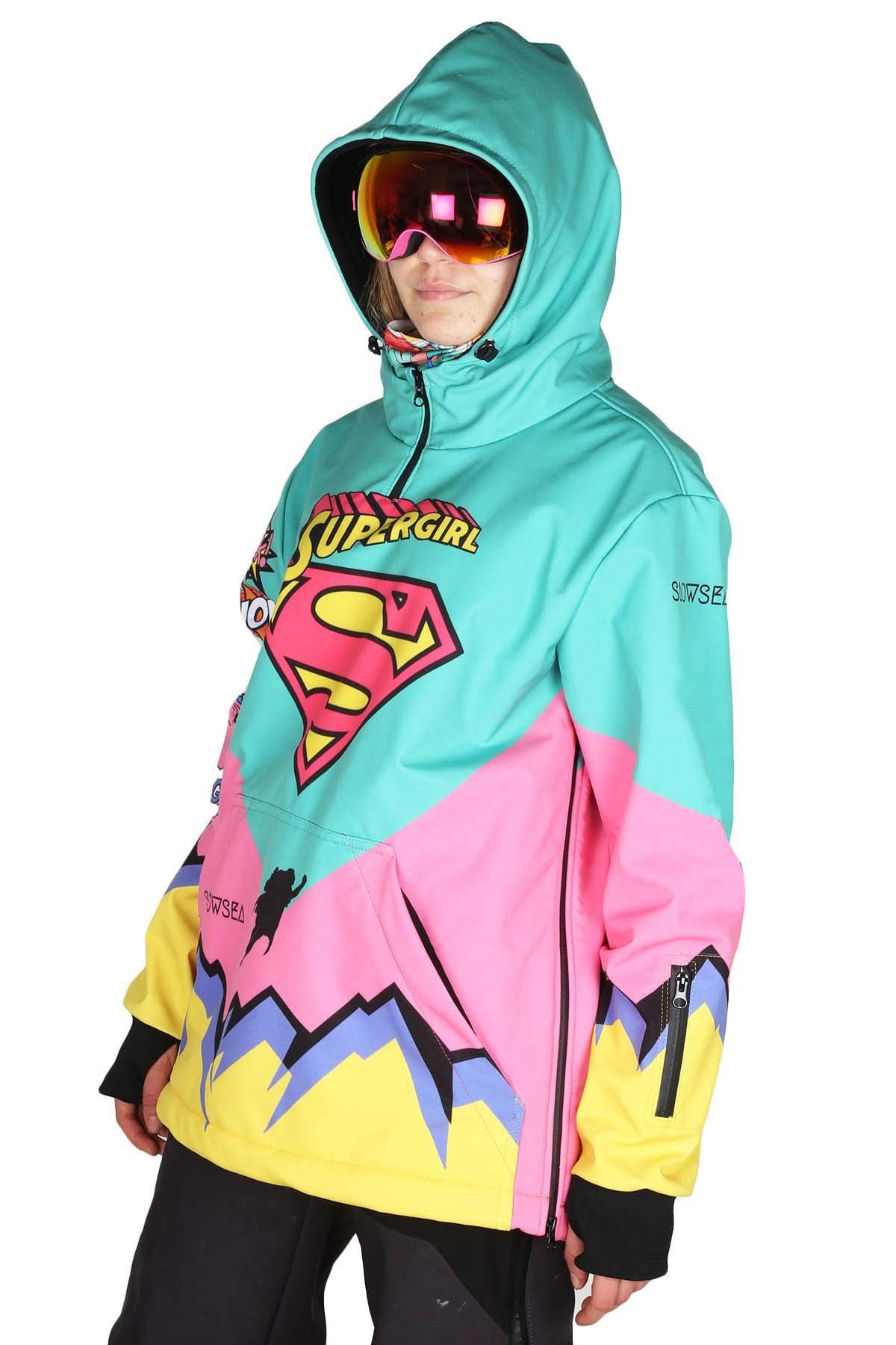 Snowsea Supergirl Yaka Fermuarlı Snowboard & Kayak Montu SS7732
