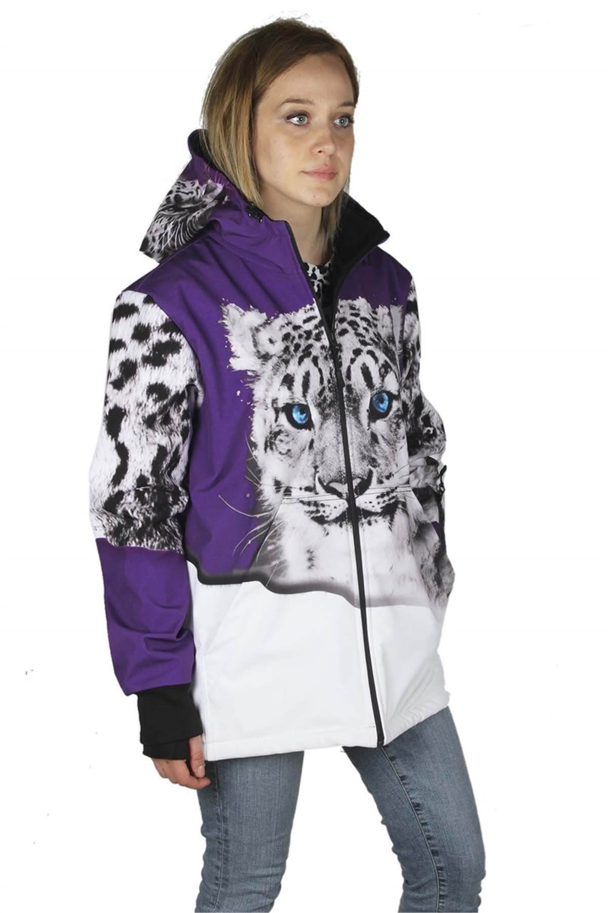 Snowsea White Tiger Fermuarlı Snowboard ve Kayak Montu