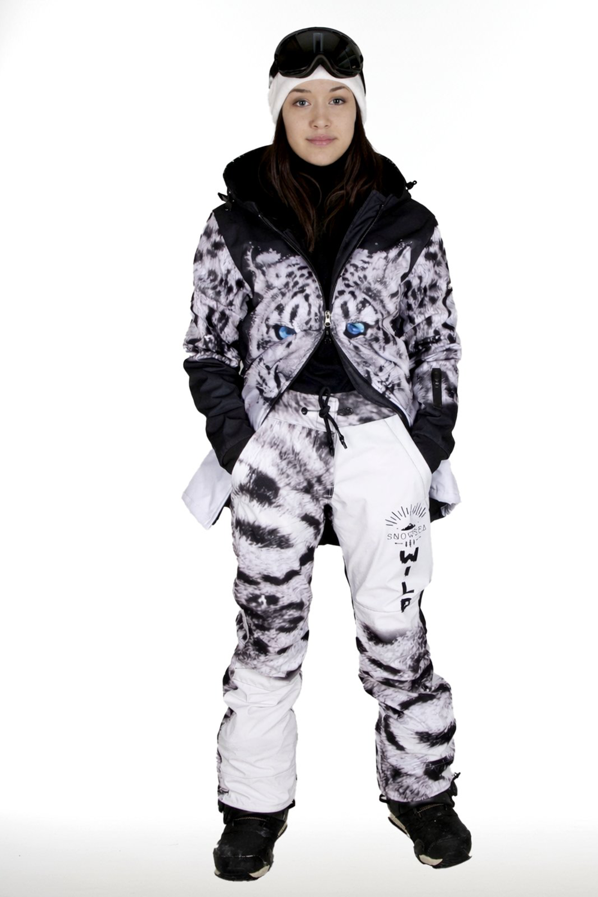 Snowsea White Tiger SS8094 Kadın Kayak & Snowboard Mont ve Pantolon Takımı