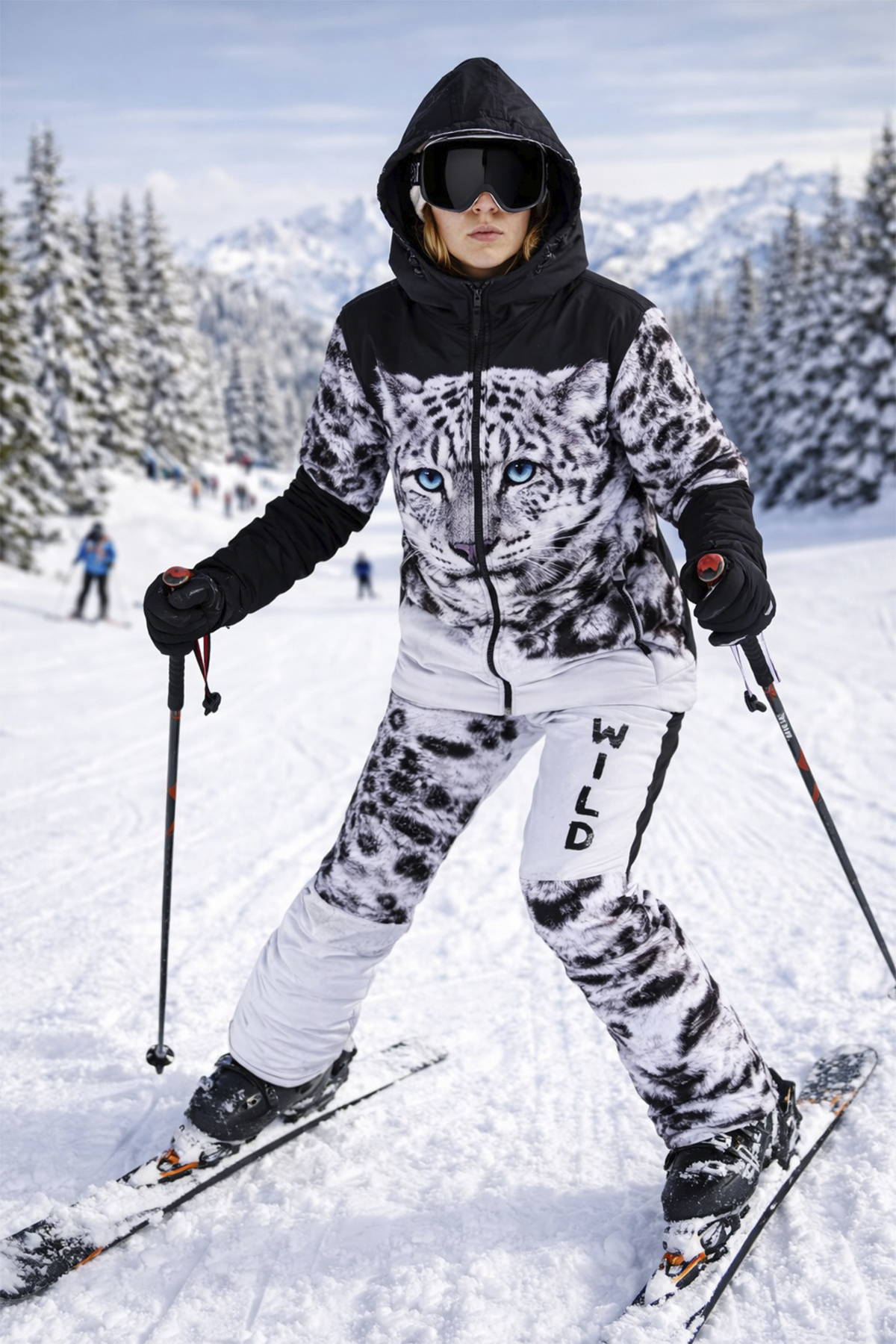 Snowsea White Tiger SS8094 Kadın Kayak & Snowboard Mont ve Pantolon Takımı