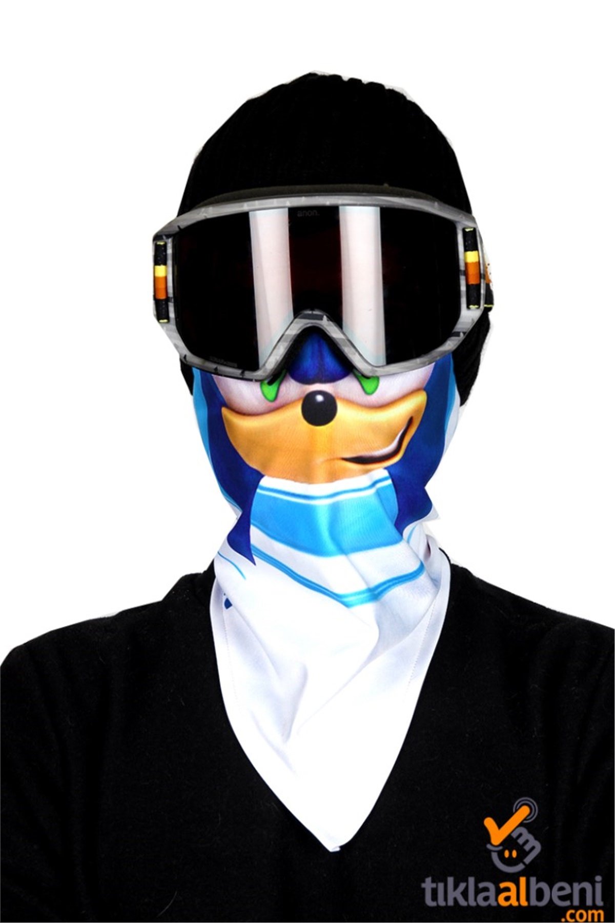 Sonic Erkek Kayak Maskesi, Motorsiklet  Maskesi 