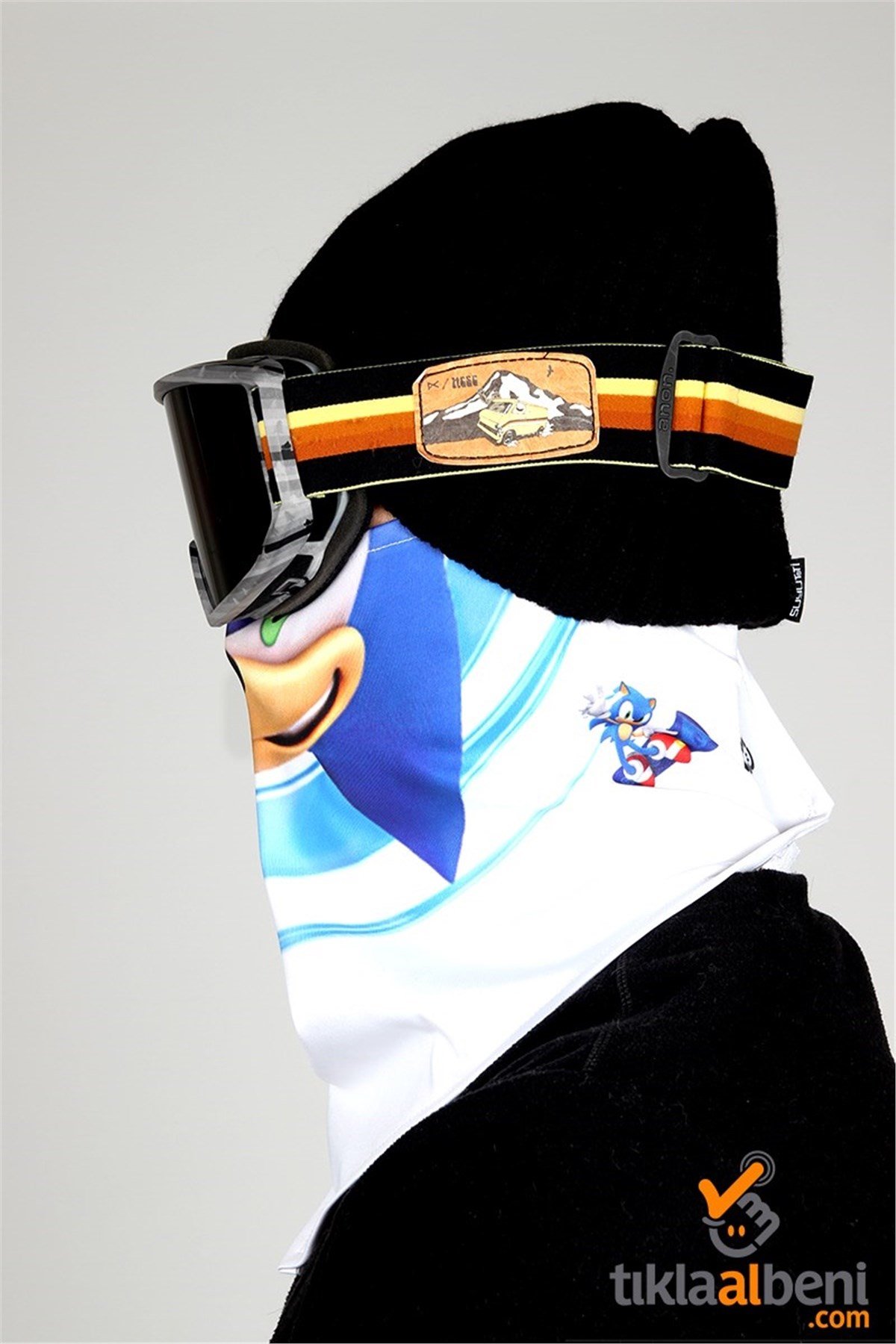 Sonic Erkek Kayak Maskesi, Motorsiklet  Maskesi 