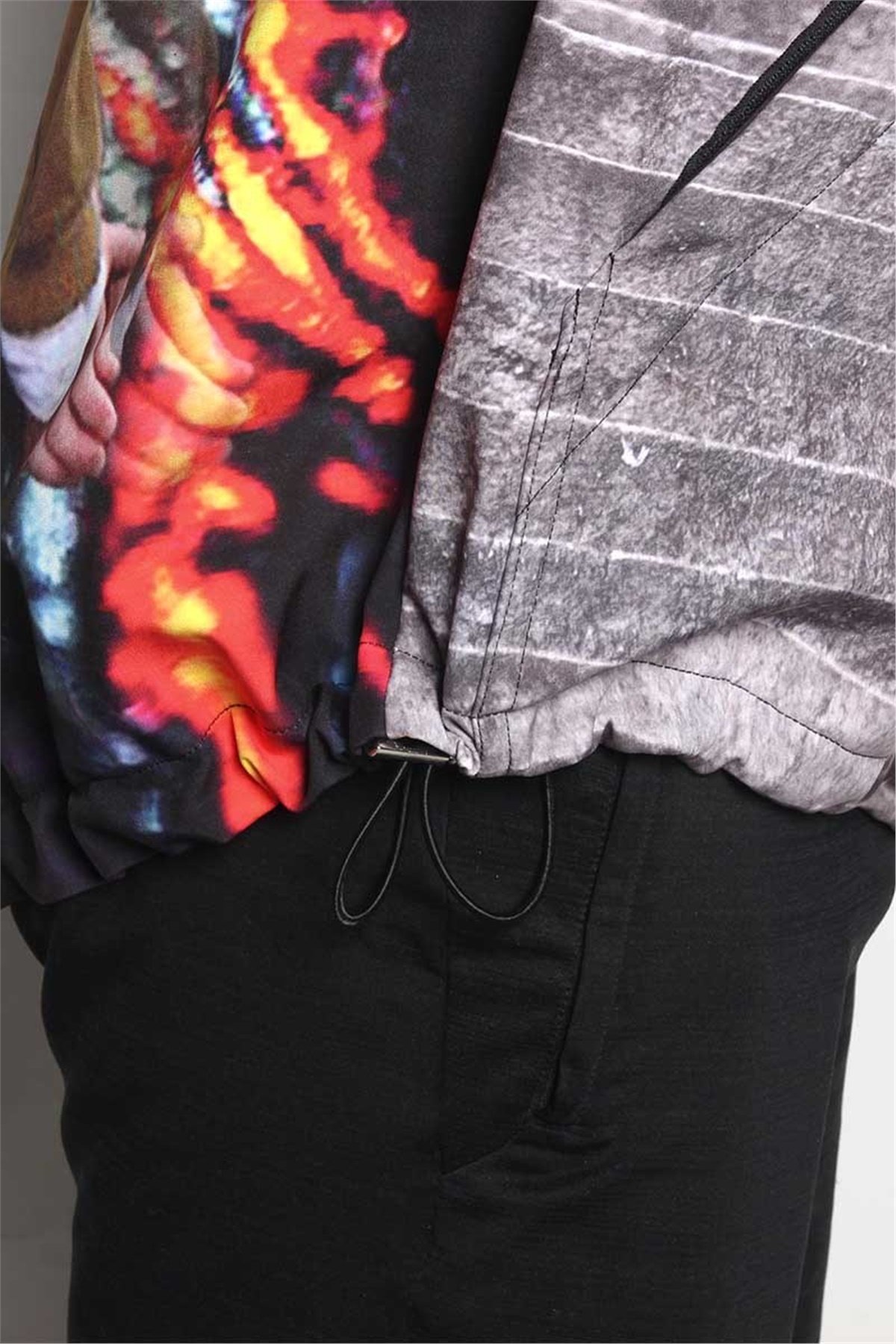 Su Geçirmez Snowsea Joker Ateş Snowboard Hoodie Mont, Özel Tasarım Kayak Mont Hoodie