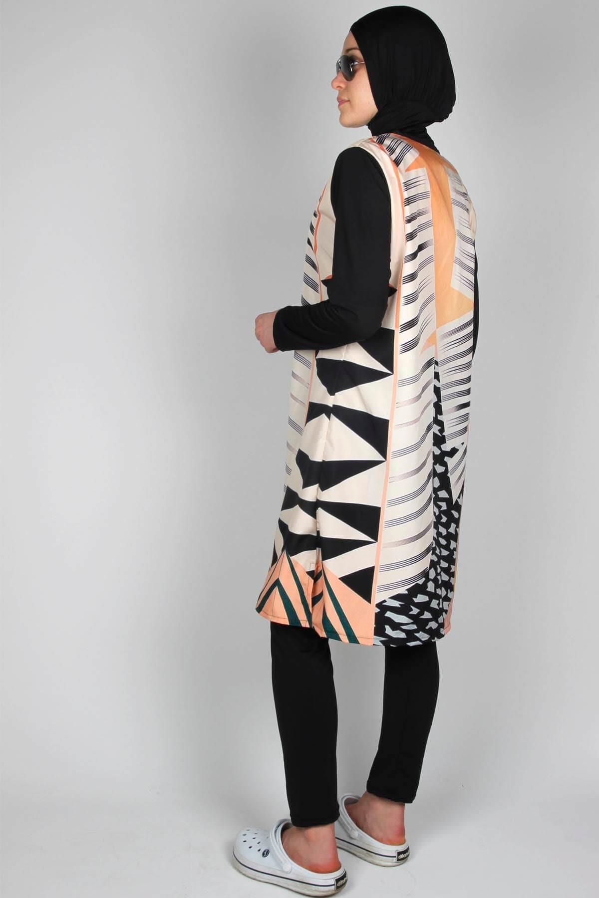 Tıklaalbeni Picasso Serisi Yapışmayan Tesettür Mayo, / Sealife SL1008