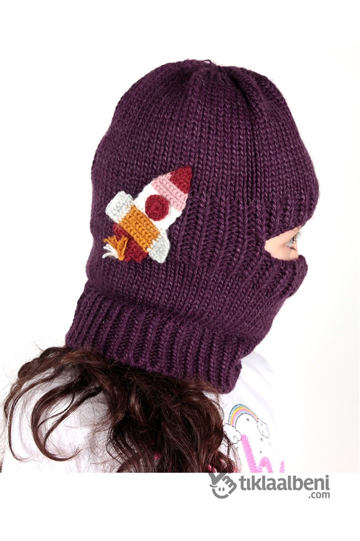 Kız Çocuk Kar Maskesi frm-20 Mor