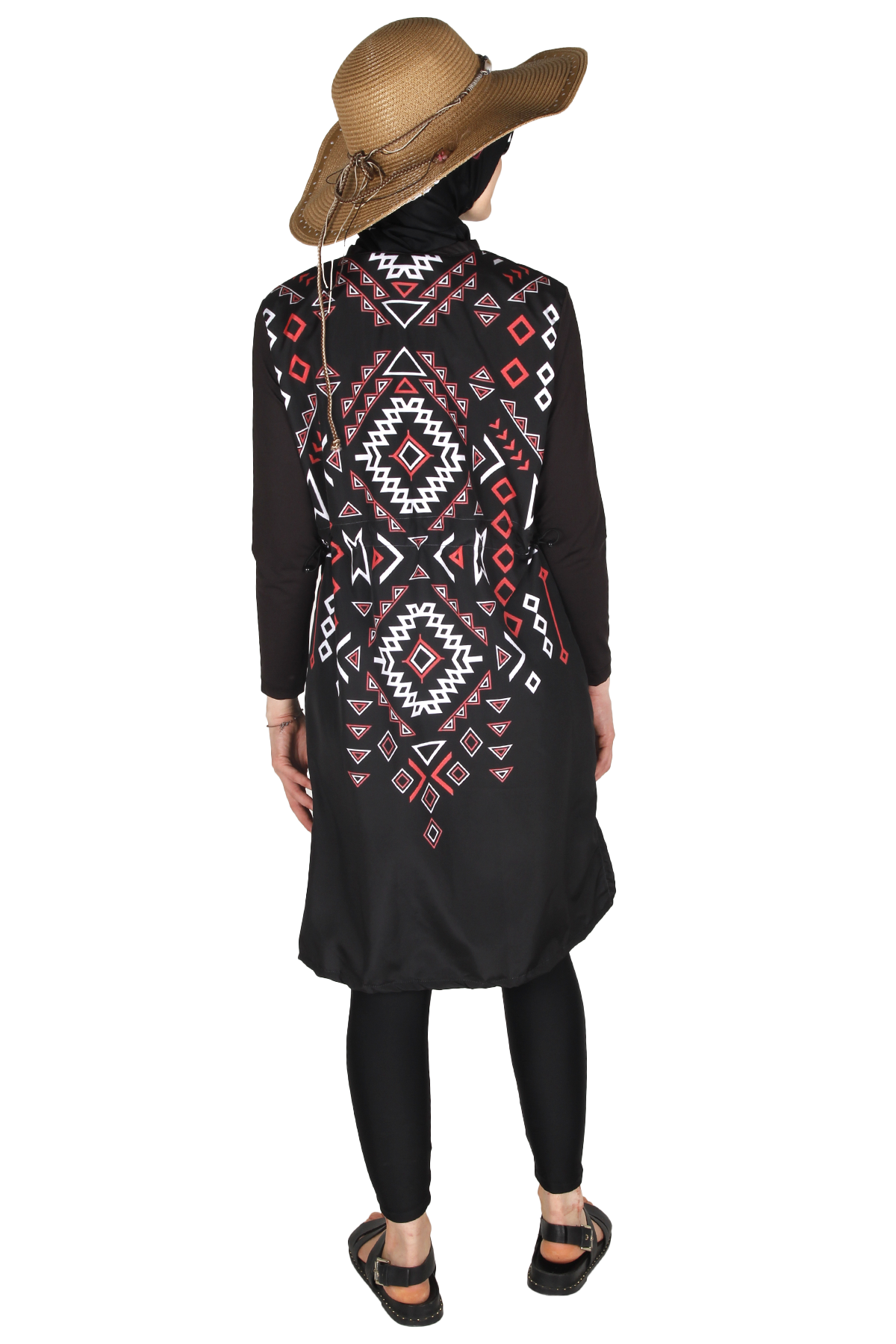 Veros Mayo VRS1084 Tribal Otantik Syah Tesettür Mayo