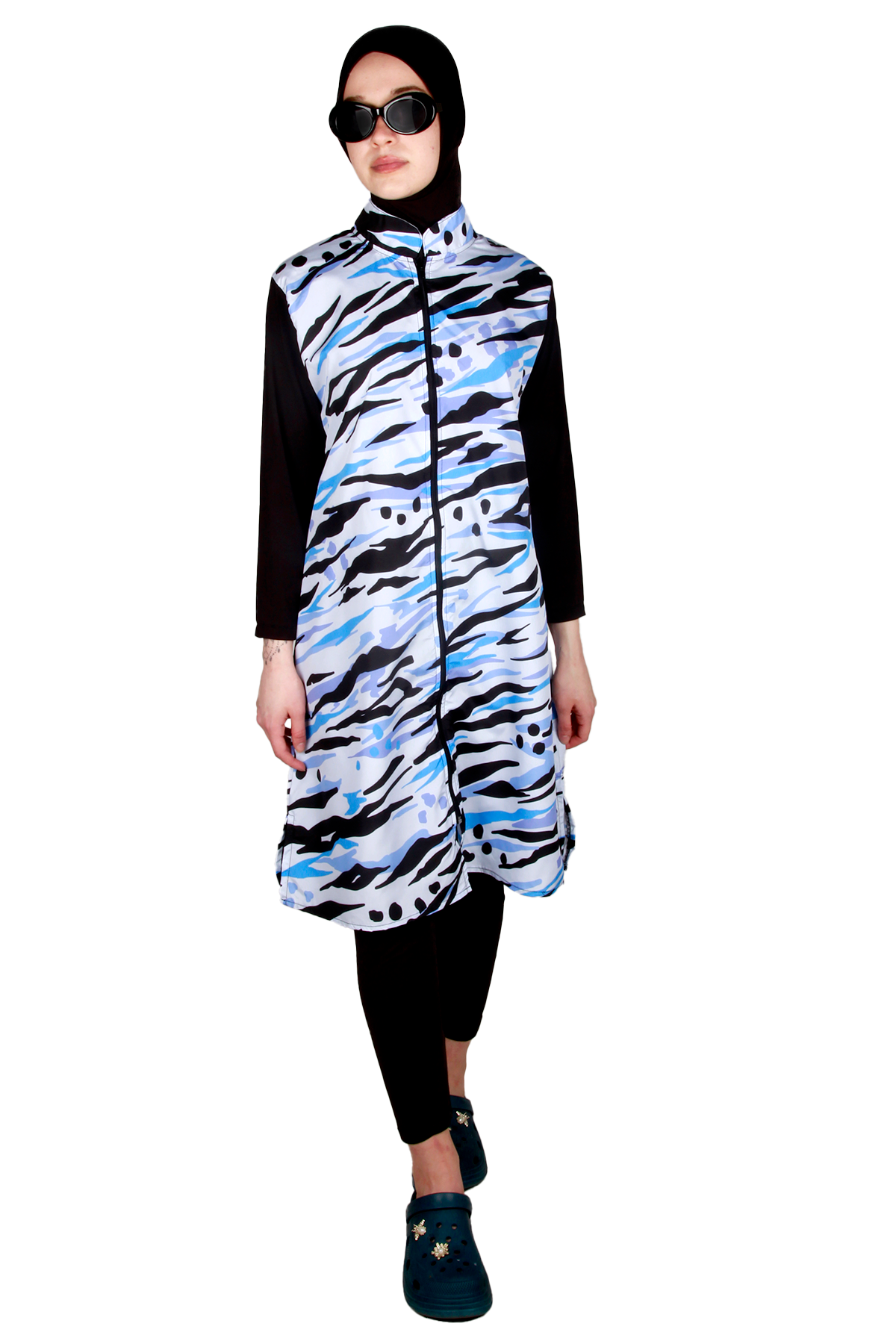 Veros Mayo VRS1094, Modern Mavi Tesettür Mayo