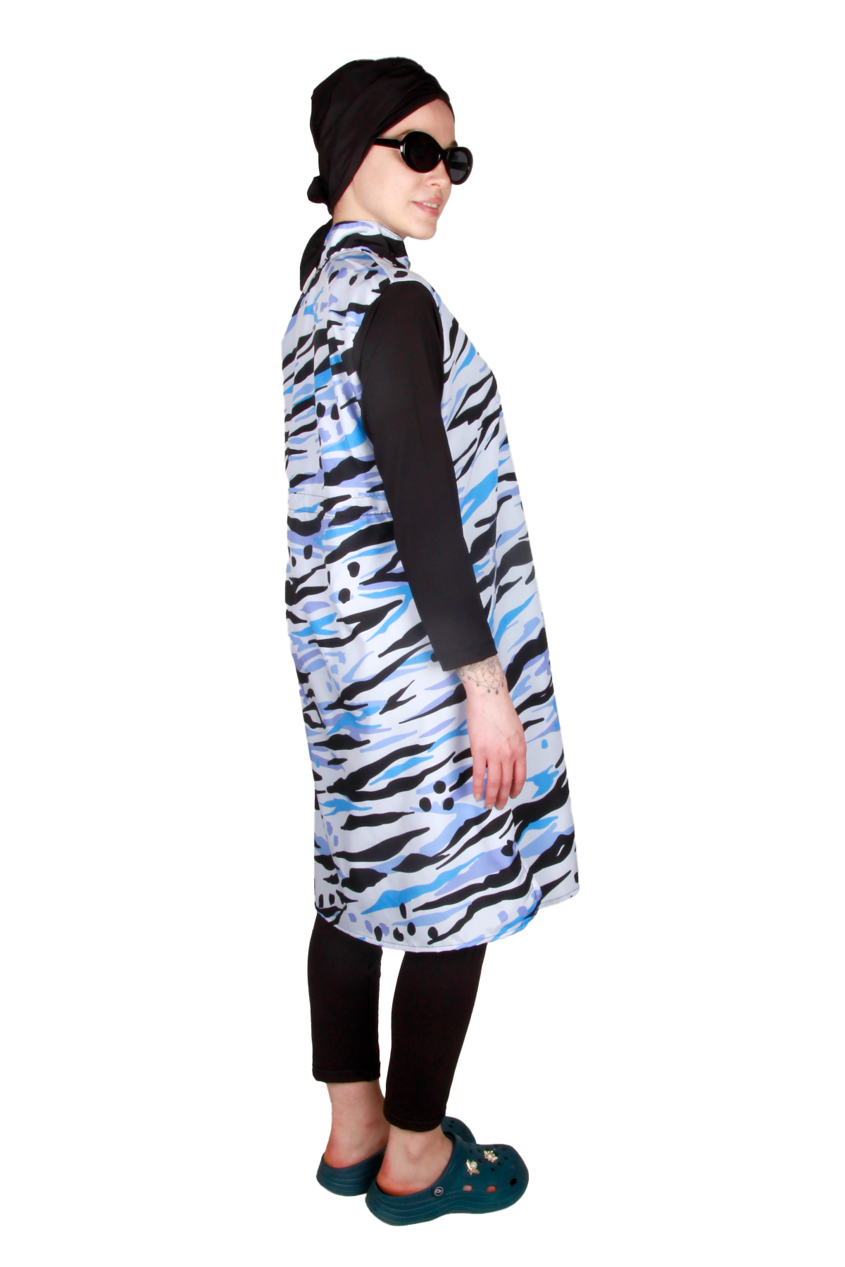 Veros Mayo VRS1094, Modern Mavi Tesettür Mayo