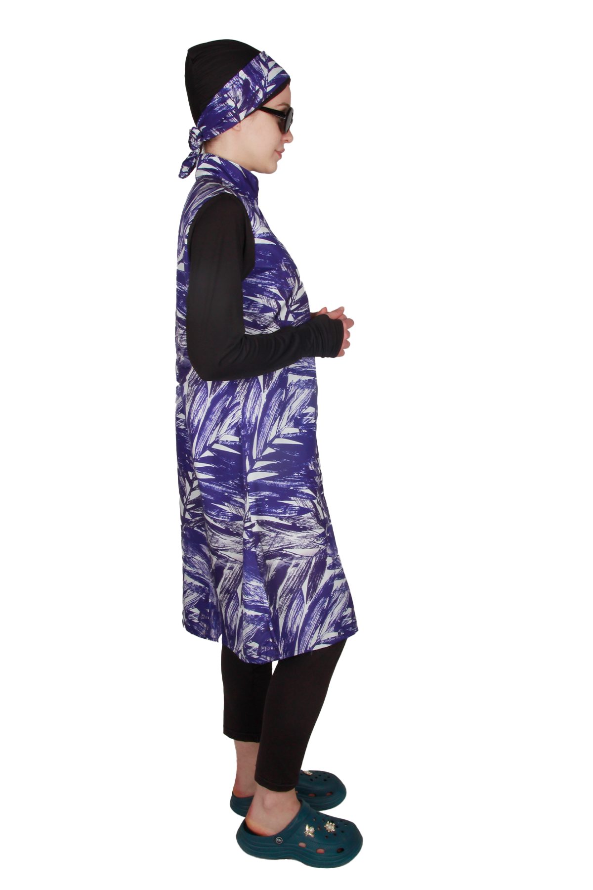 Veros Mayo VRS1097, Lacivert Şık Tesettür Mayo