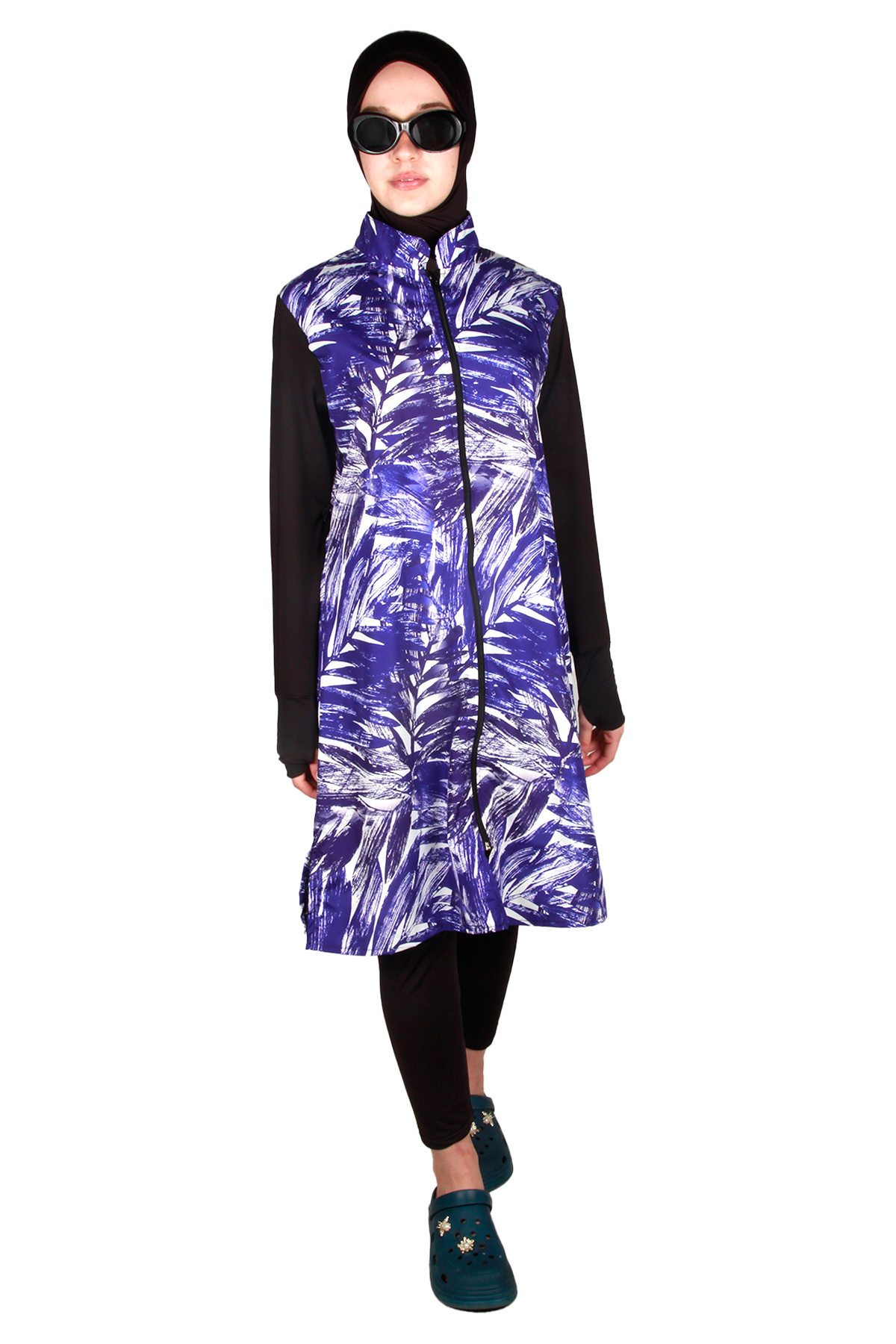 Veros Mayo VRS1097, Lacivert Şık Tesettür Mayo