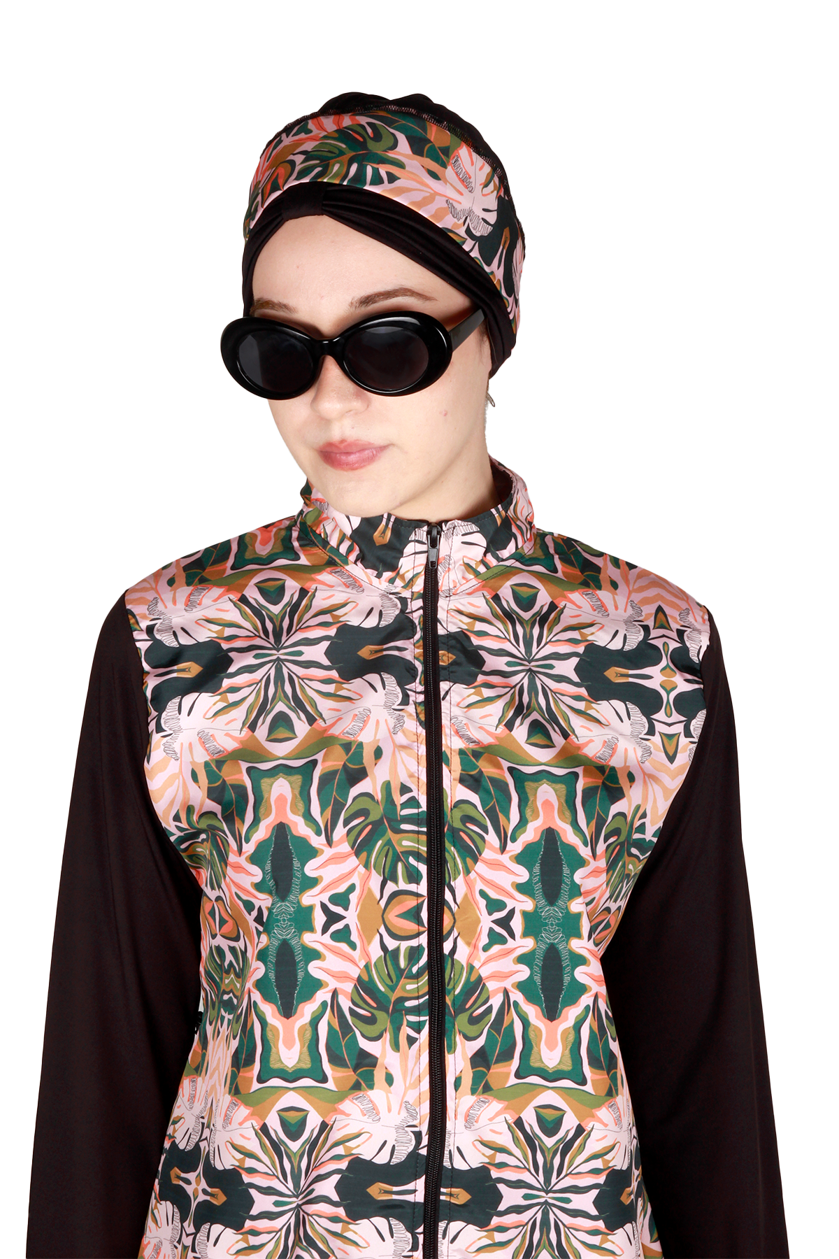 Veros Mayo VRS1104, Otantik Desenli Tesettür Mayo