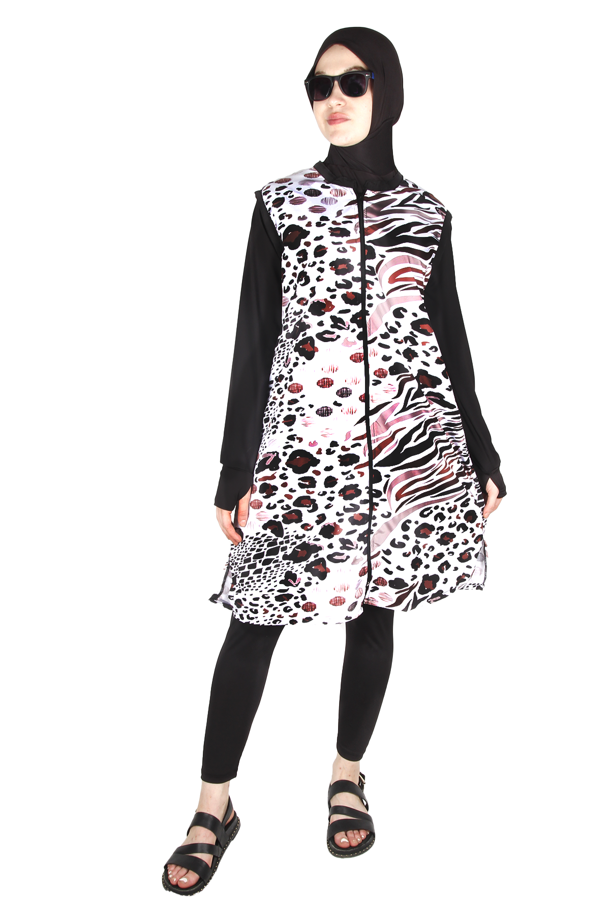 Veros SL1040 Wild Serisi Tam Kapalı Tesettür Mayo