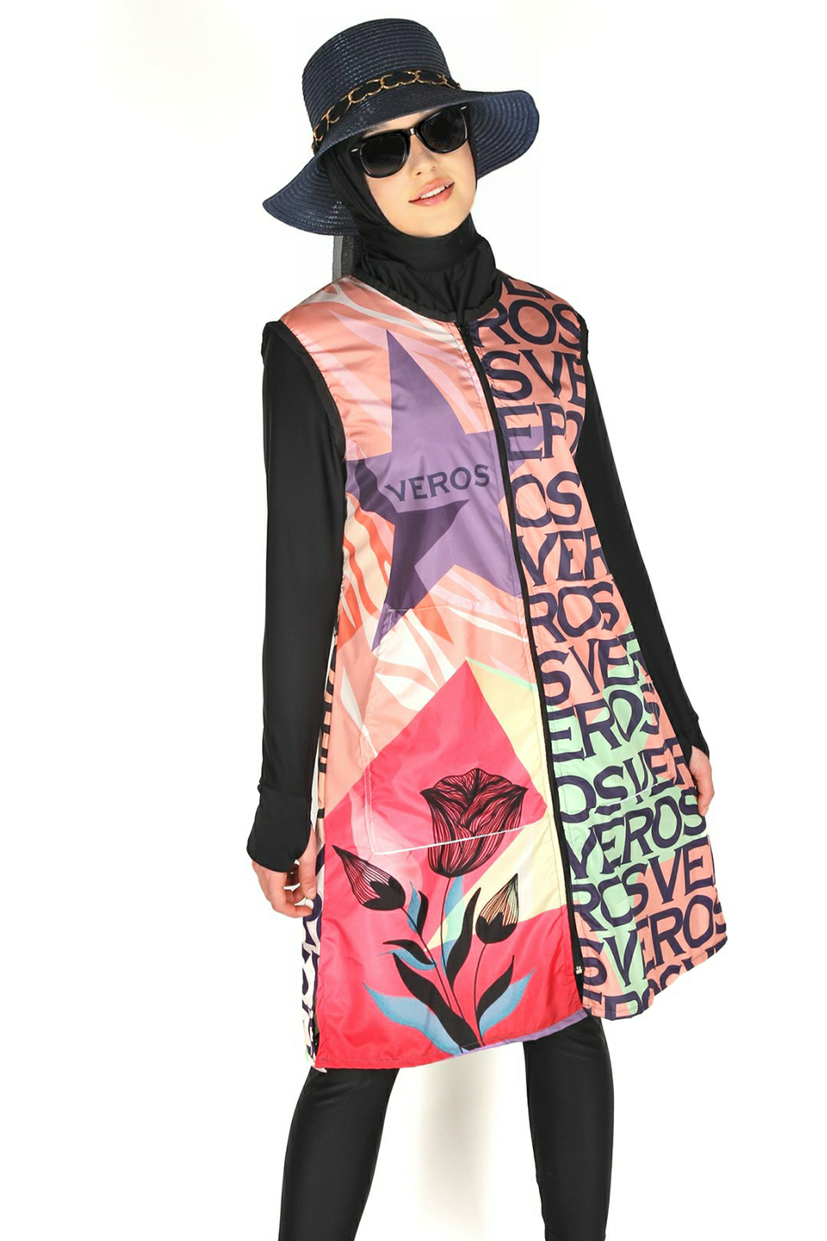 Veros Star Serisi 1. Kalite Tesettür Mayo