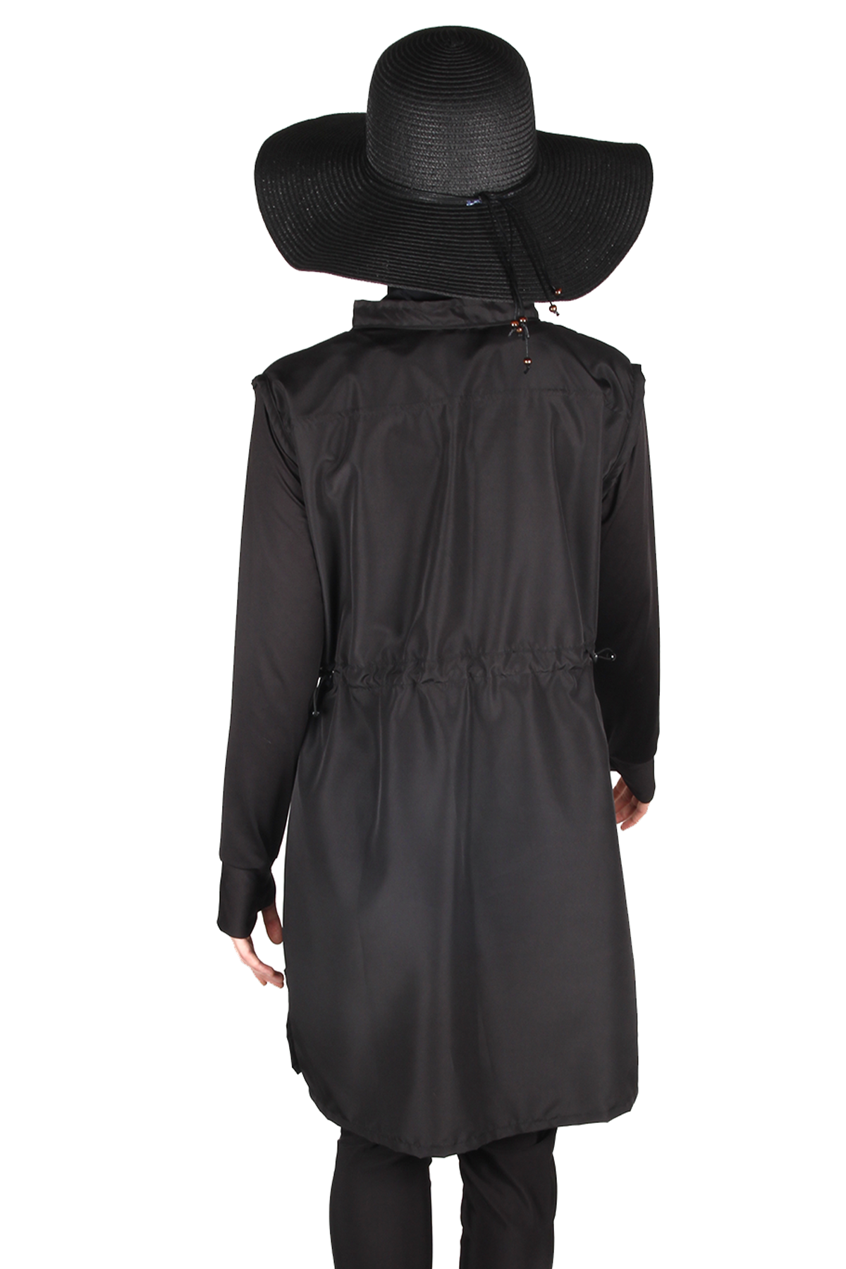 Veros VRS1038 Siyah Tesettür Mayo Üstü