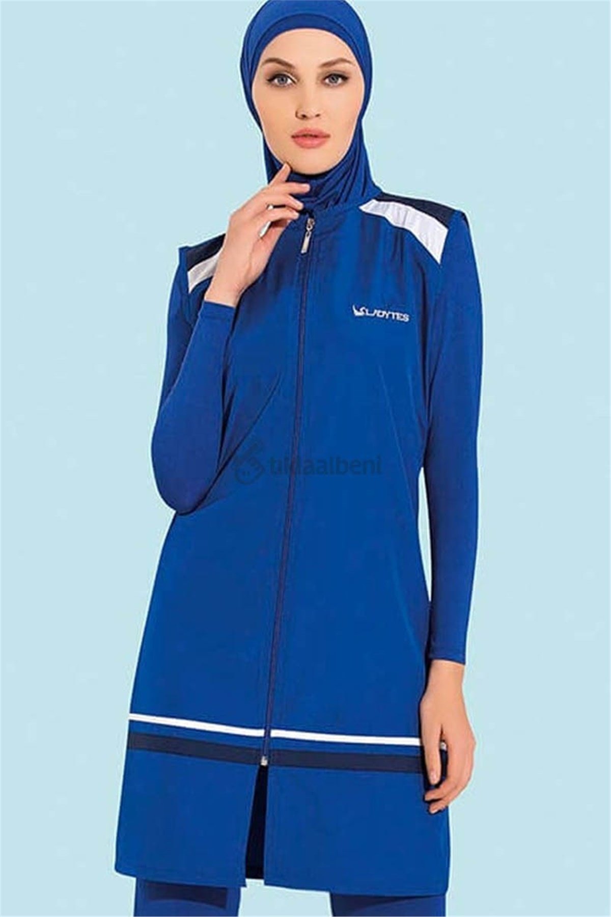 Yelekli Tesettür Mayo Ladytes 70770 Antrasit