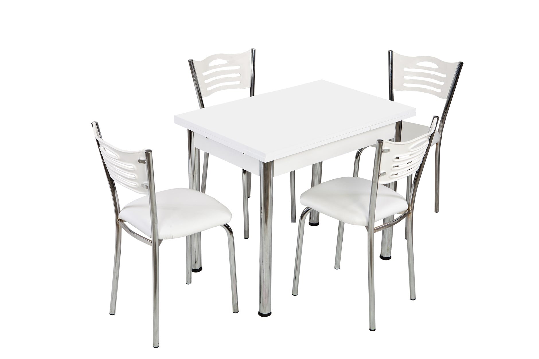  Mutfak Masası Ve 4 Adet Sandalye Takımı Özel Ölçü 60X90 Açılır 