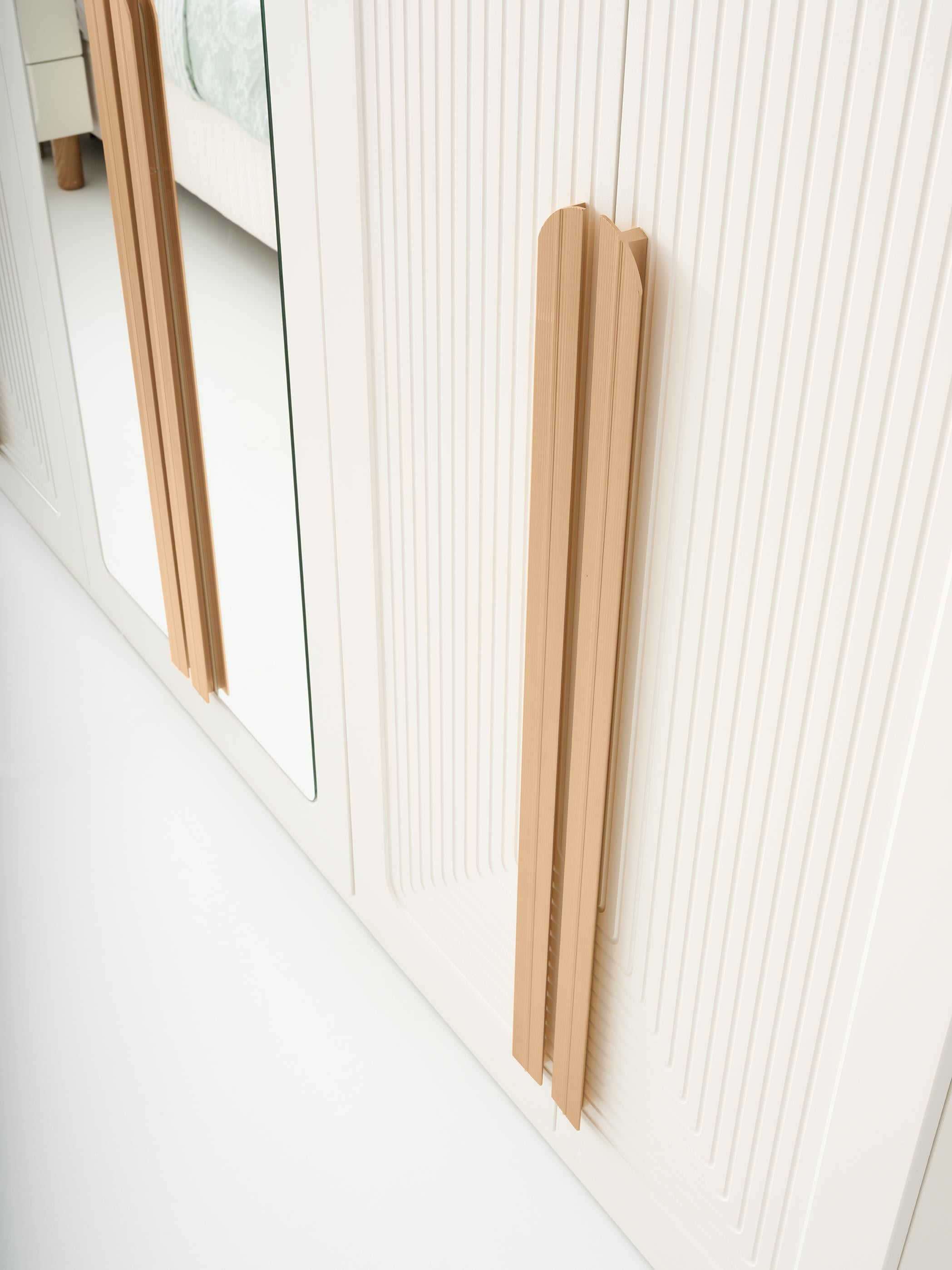 Asya %100 MDF 6 Kapaklı Modern Dolap