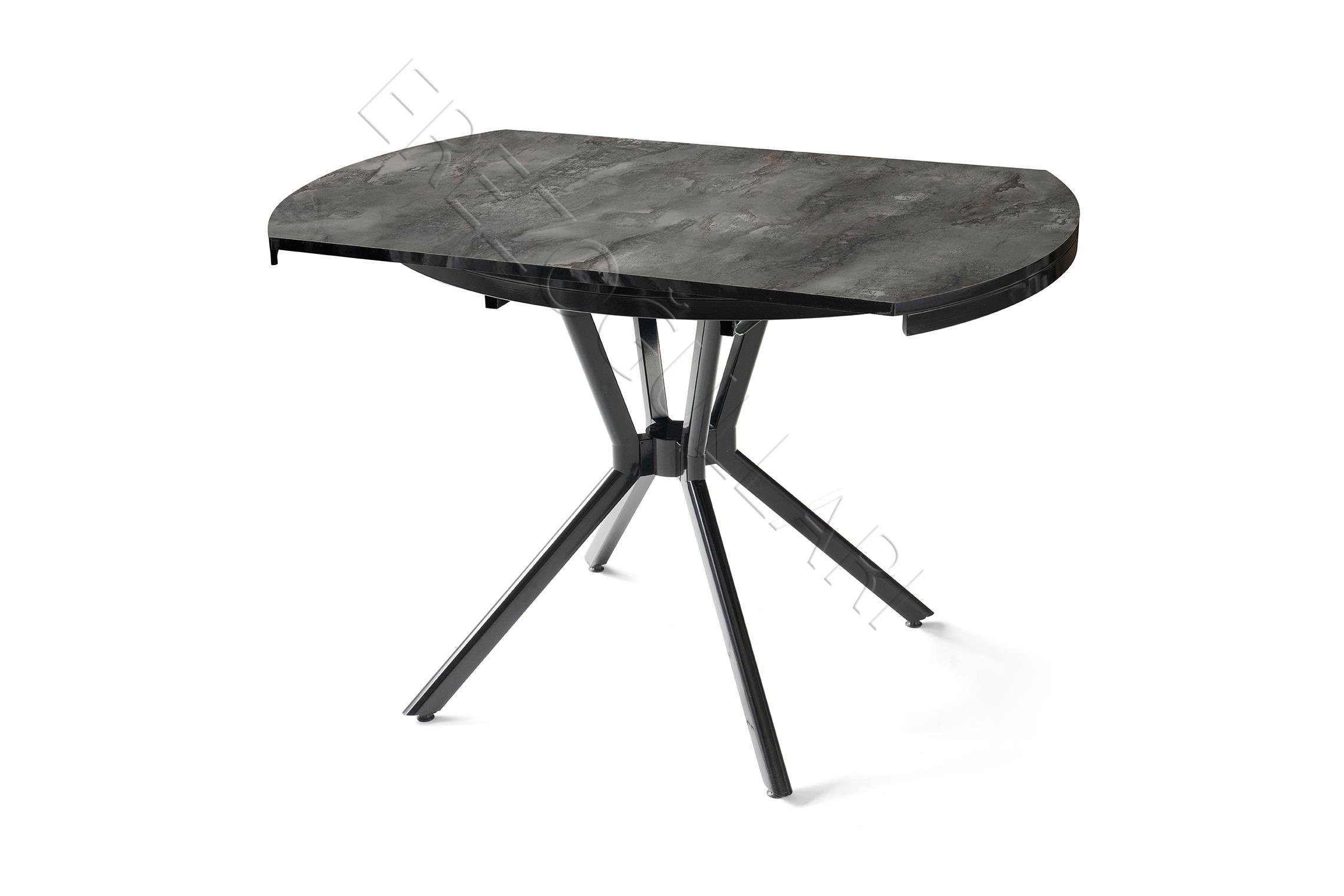 Bade Alfa MDF Oval HighGloss Açılır Mutfak Masa Sandalye Takımı 73x120