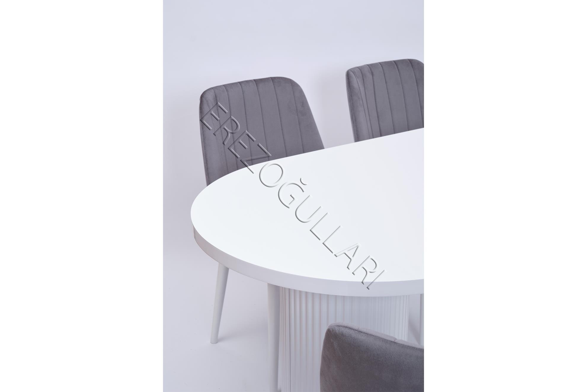 Bohem Milano Lak Panel Yemek Masa Sandalye Takımı 90x170
