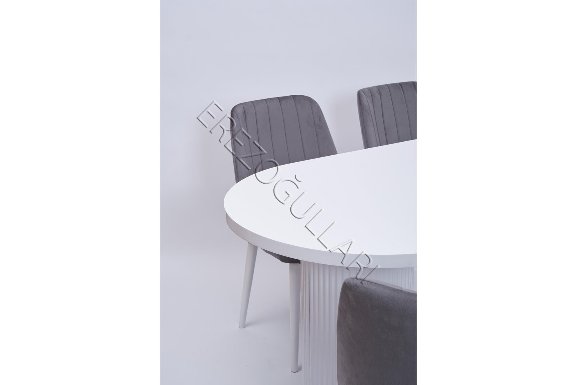 Bohem Milano Lak Panel Yemek Masa Sandalye Takımı 90x170