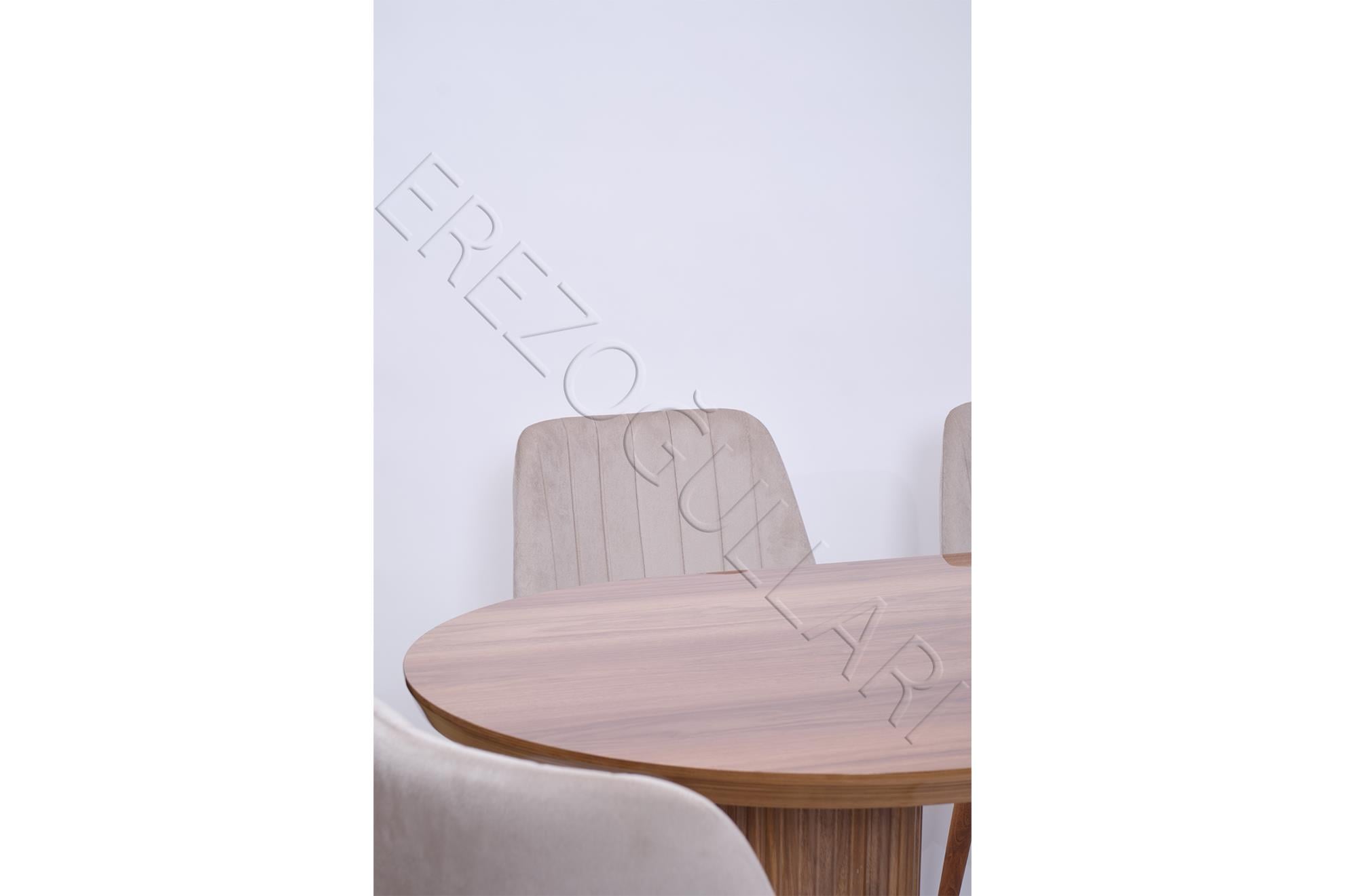 Bohem Milano Lak Panel Yemek Masa Sandalye Takımı 90x170