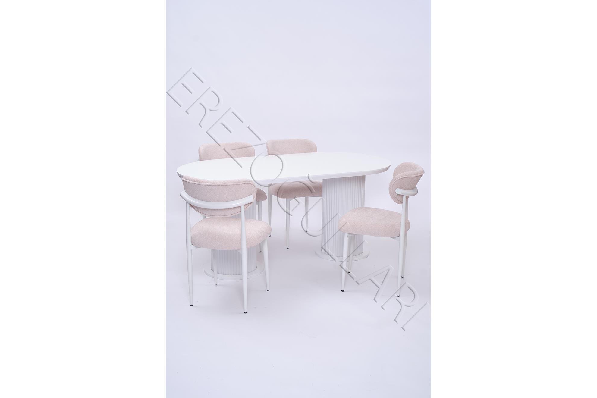 Bohem Polo Lak Panel Yemek Masa Sandalye Takımı 90x170