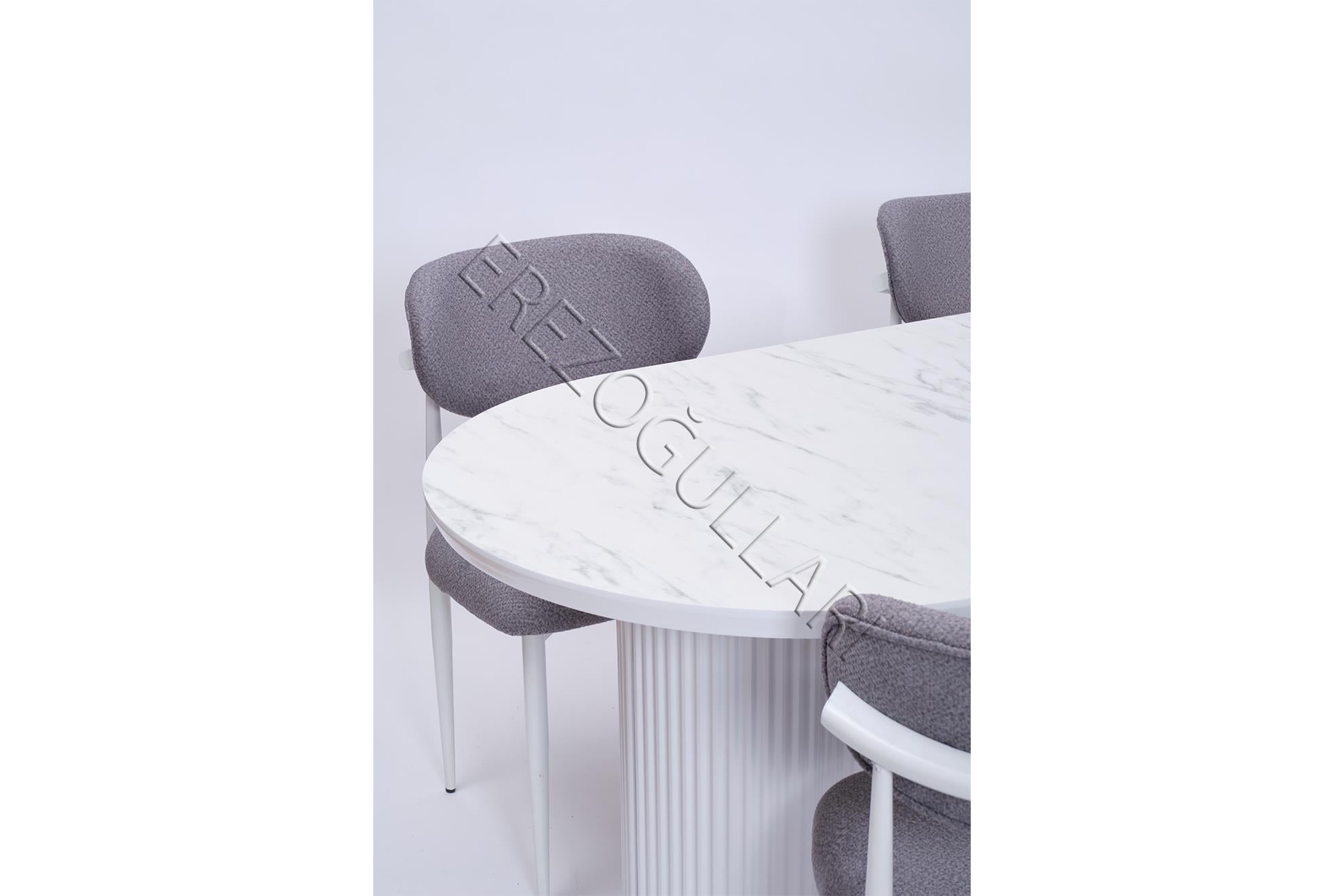 Bohem Polo Lak Panel Yemek Masa Sandalye Takımı 90x170