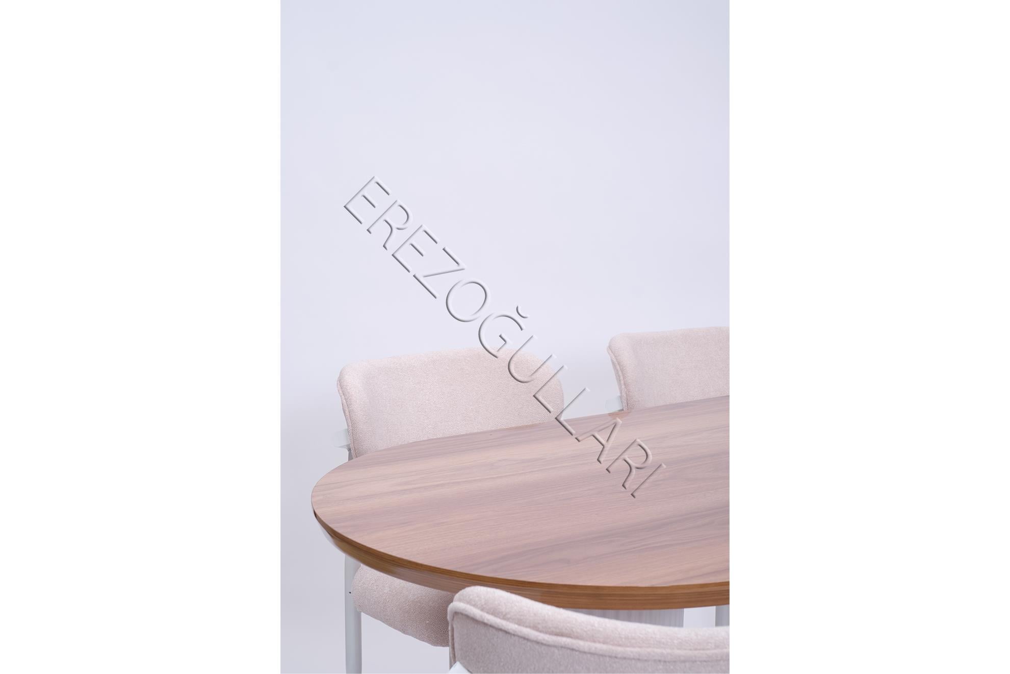 Bohem Polo Lak Panel Yemek Masa Sandalye Takımı 90x170