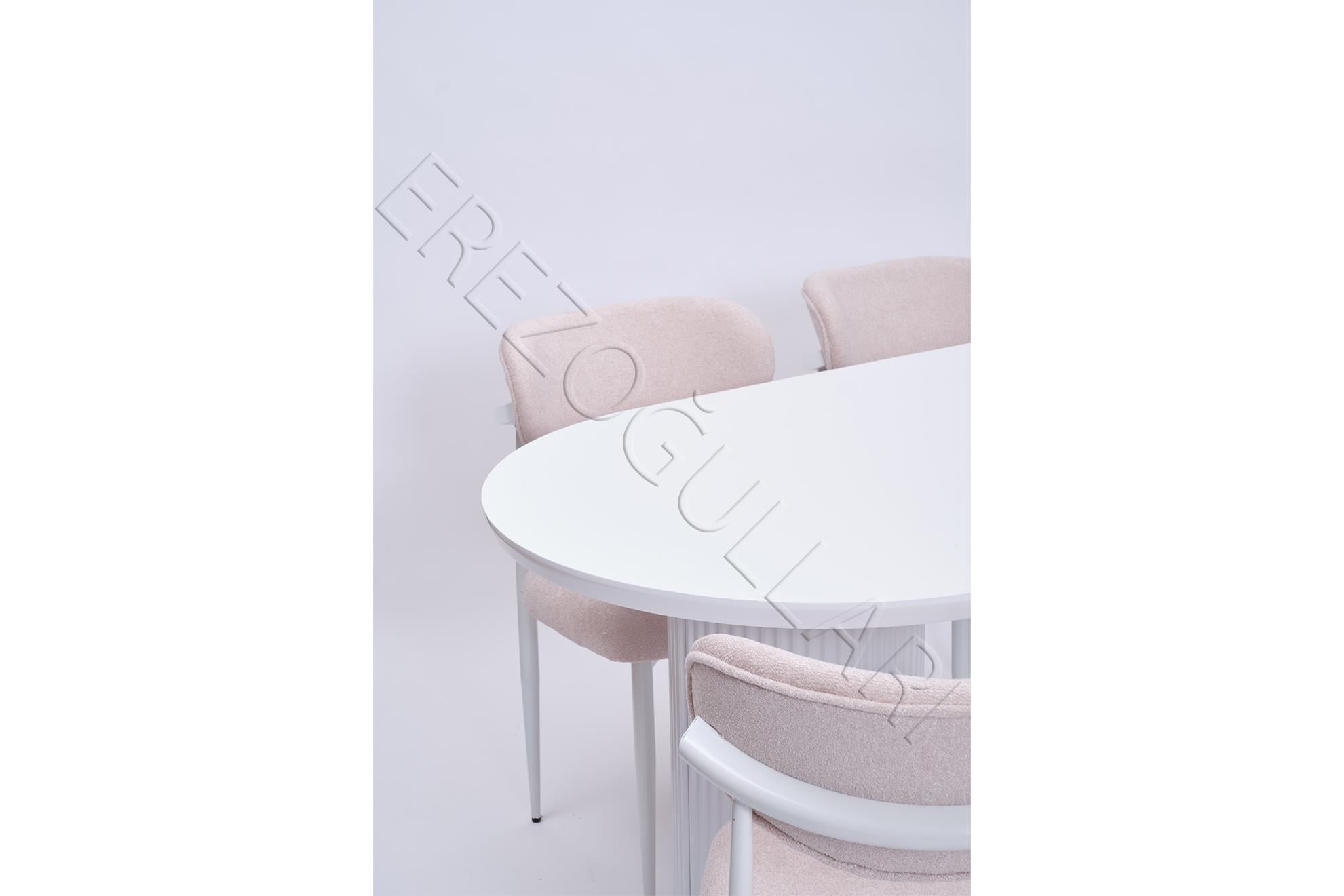 Bohem Polo Lak Panel Yemek Masa Sandalye Takımı 90x170