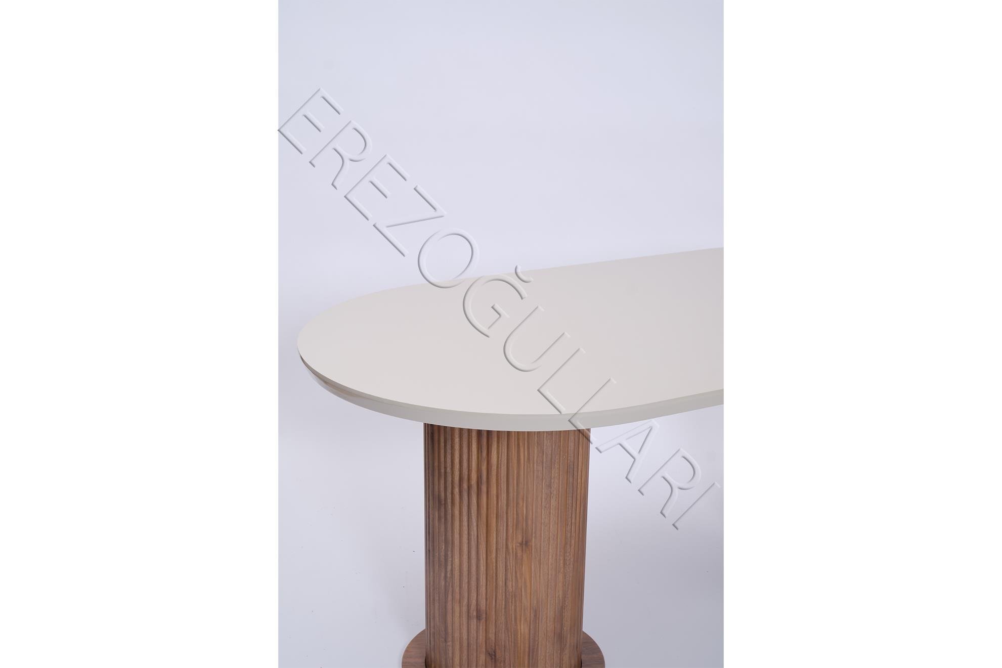 Bohem Traverten Boyalı HighGloss MDF Yemek Masası 90*170