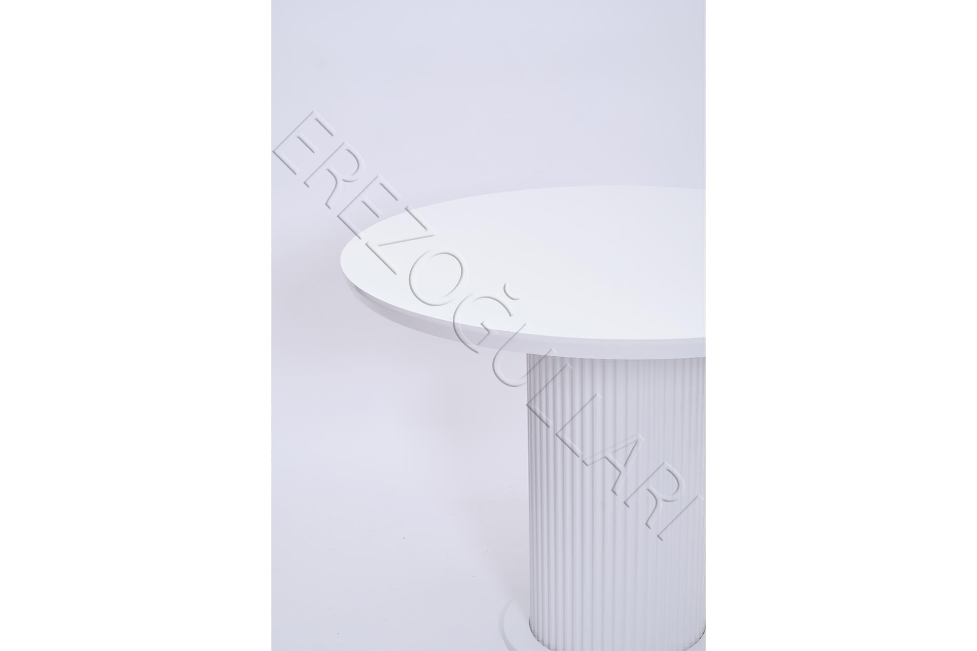 Bohem Yuvarlak Lak Panel Mutfak Masası 100cm