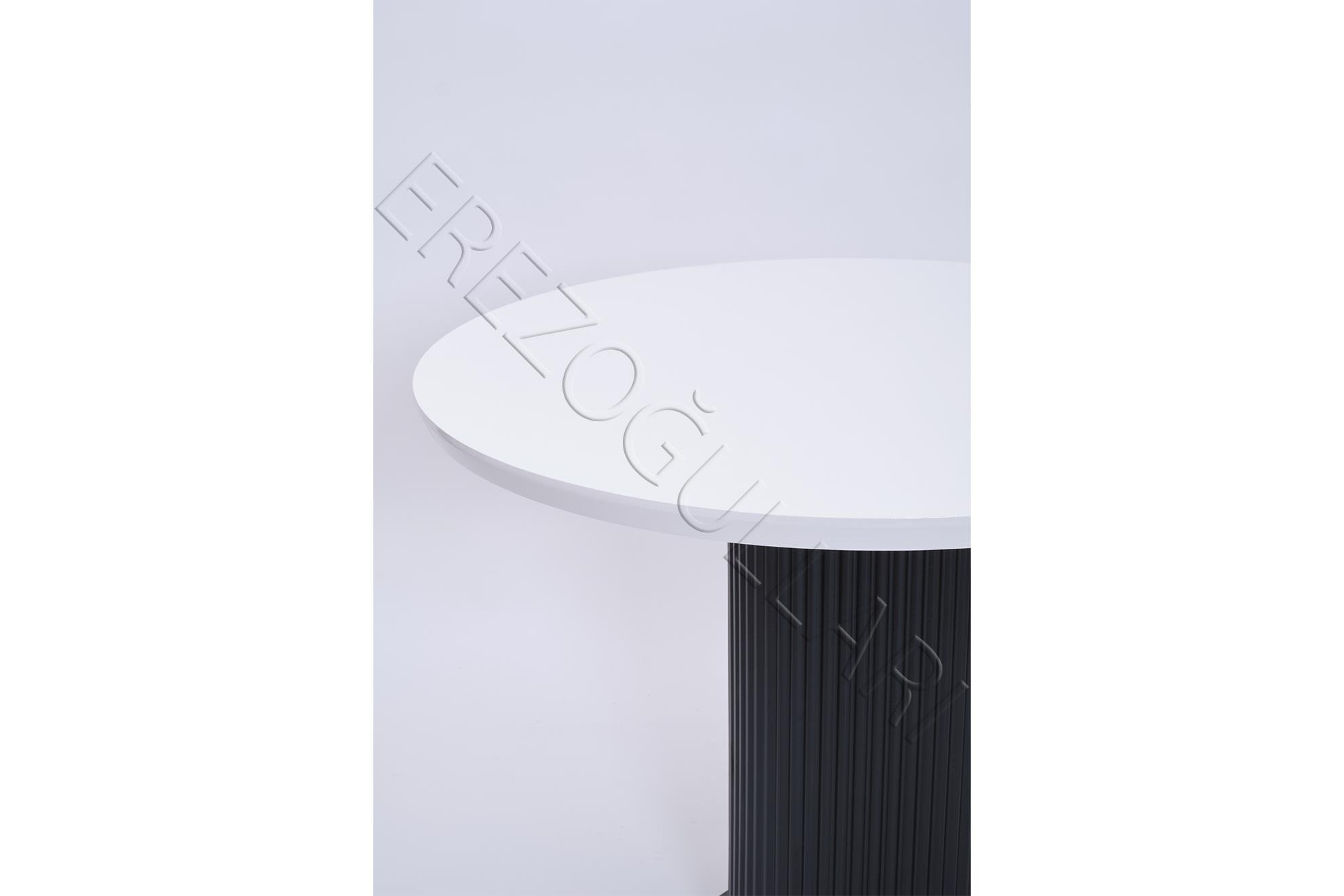 Bohem Yuvarlak Lak Panel Mutfak Masası 100cm