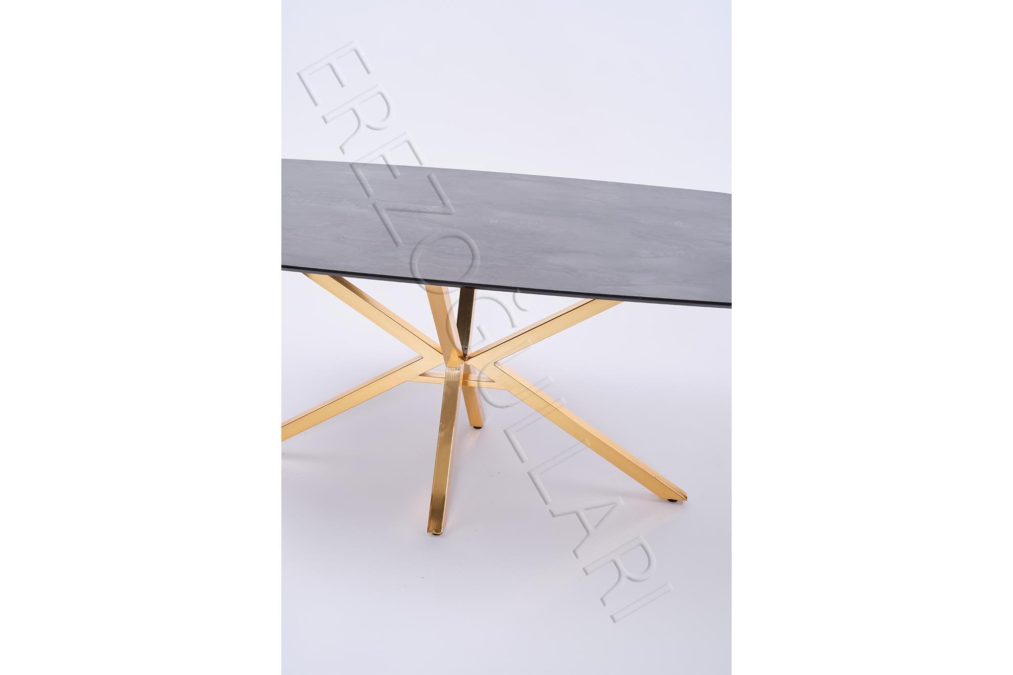 Çapraz High Gloss Yemek Masası 90*160 cm