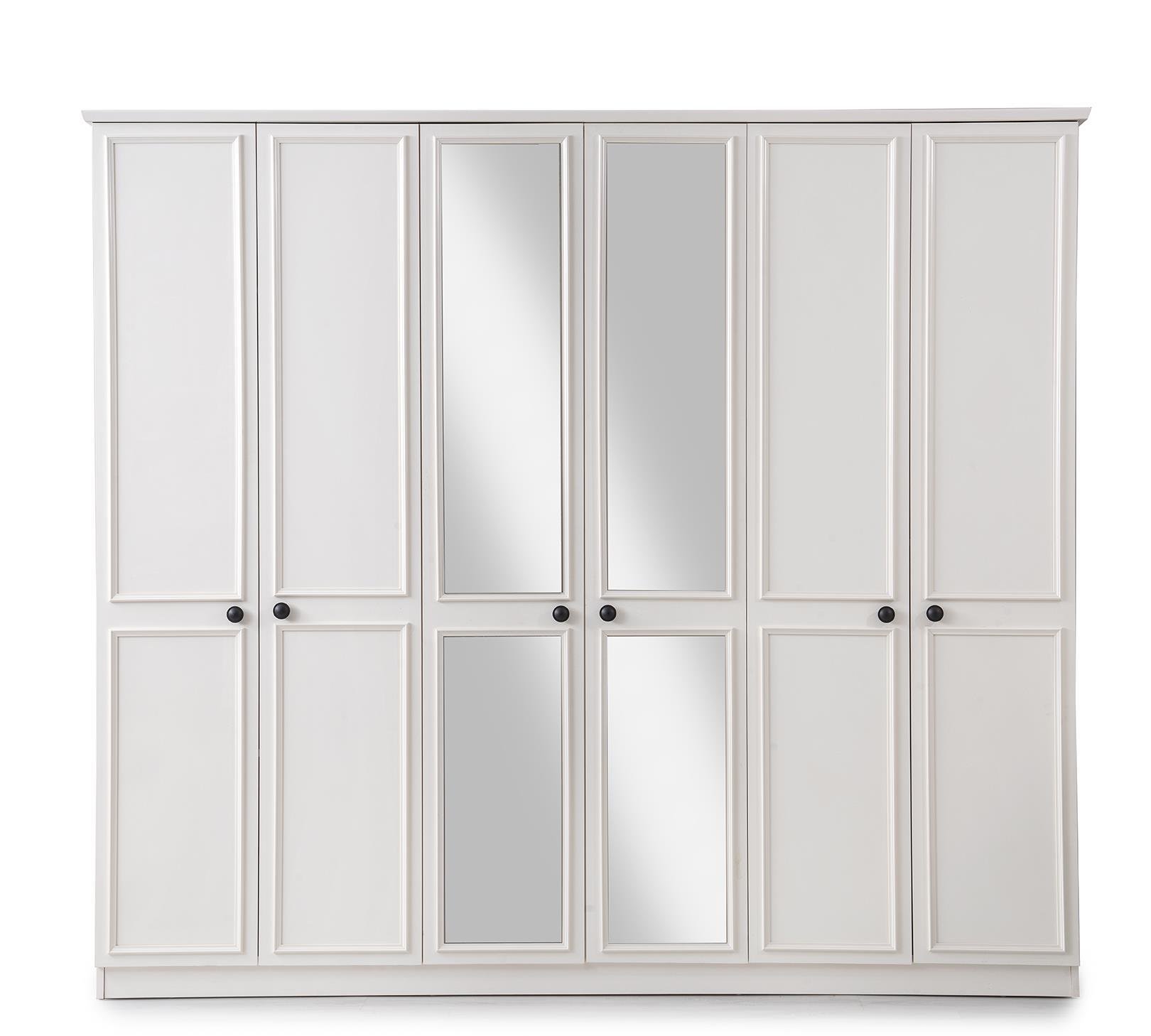 Duru 6 Kapaklı Modern MDF Yatak Odası Takımı Bazalı 